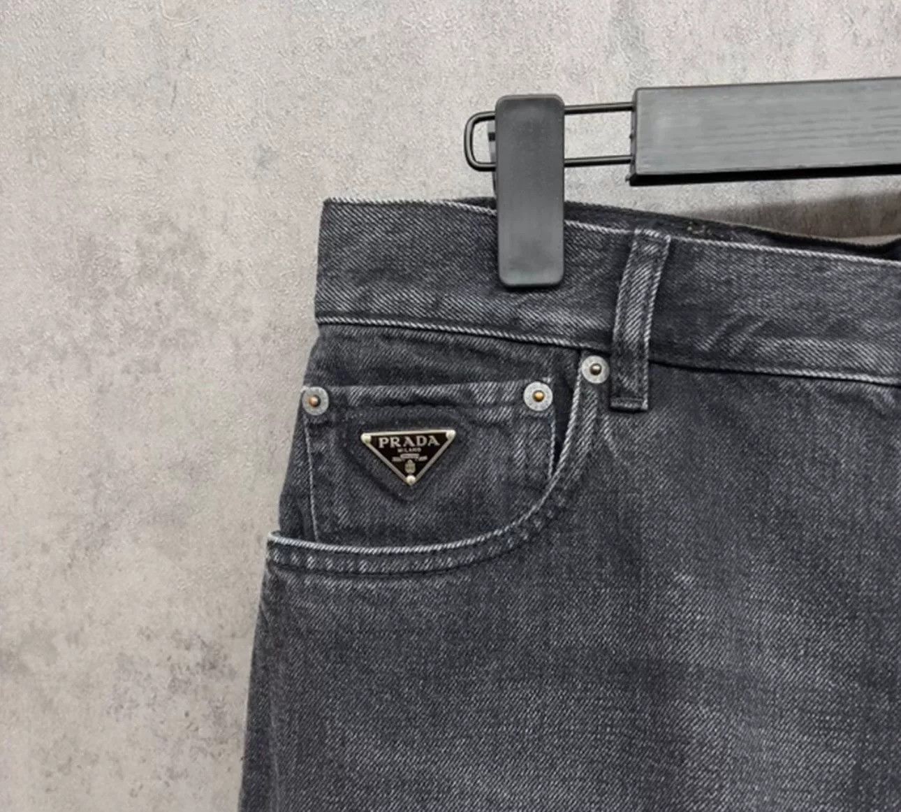 Prada Prada Logo Washed Denim Shorts Size 32 Size US 32 / EU 48 - 3 Thumbnail