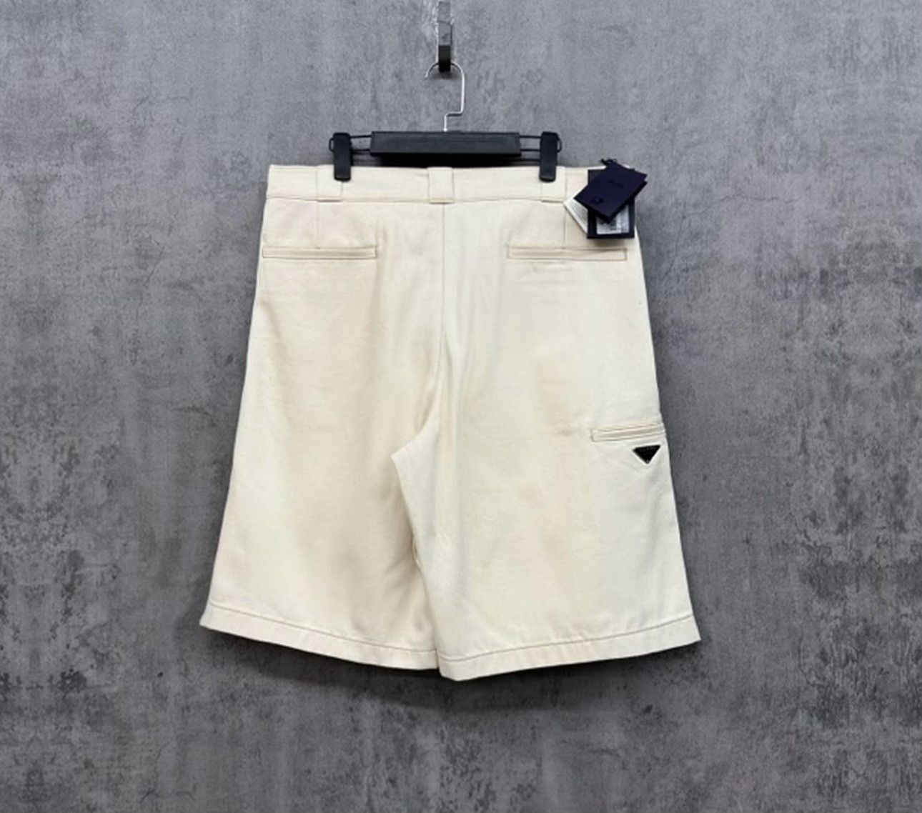 Prada Prada Triangle Logo Cotton Shorts 54 Size US 38 / EU 54 - 2 Thumbnail
