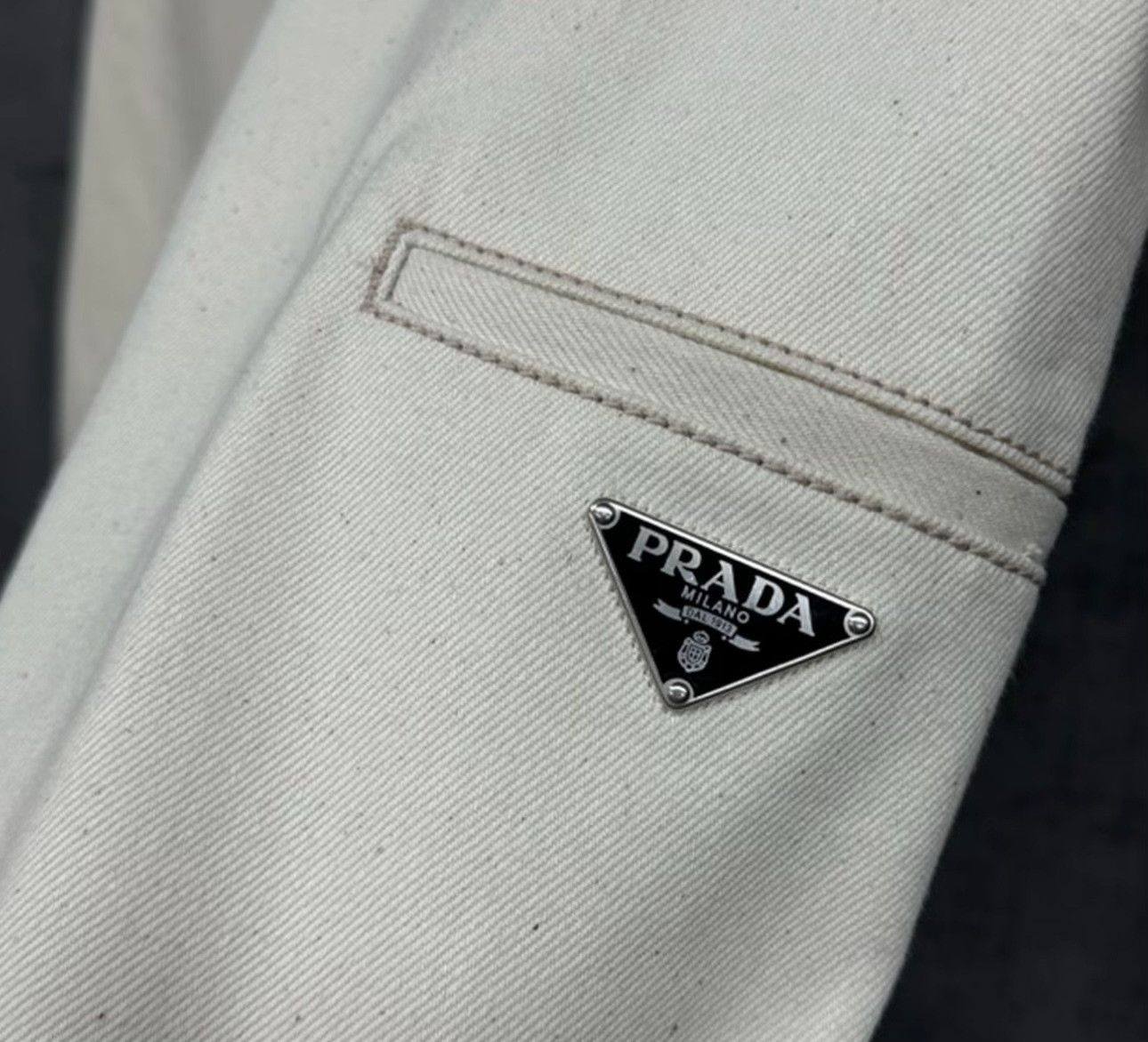 Prada Prada Triangle Logo Cotton Shorts 54 Size US 38 / EU 54 - 4 Thumbnail