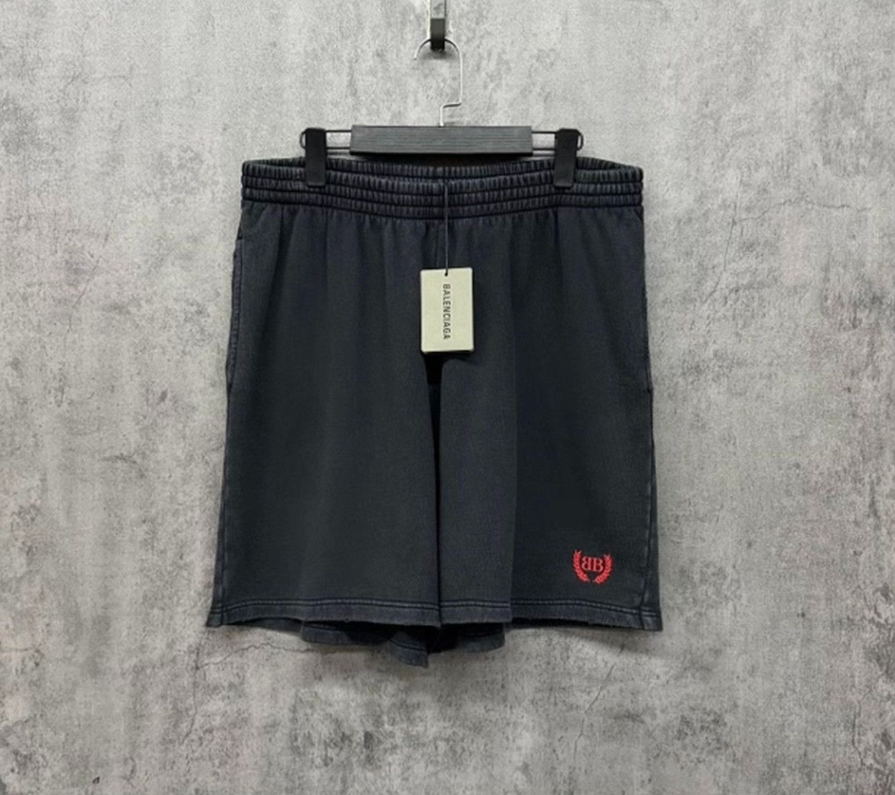 Balenciaga Balenciaga Embroidered Logo Washed Shorts L Size US 34 / EU 50 - 2 Thumbnail
