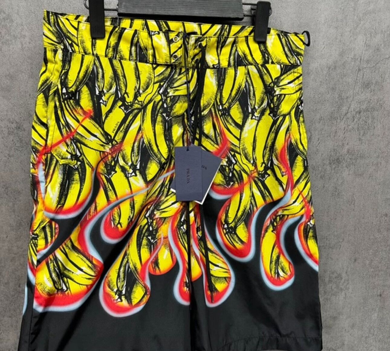 Prada Prada Banana Flame Nylon Shorts 46 Size US 30 / EU 46 - 3 Thumbnail