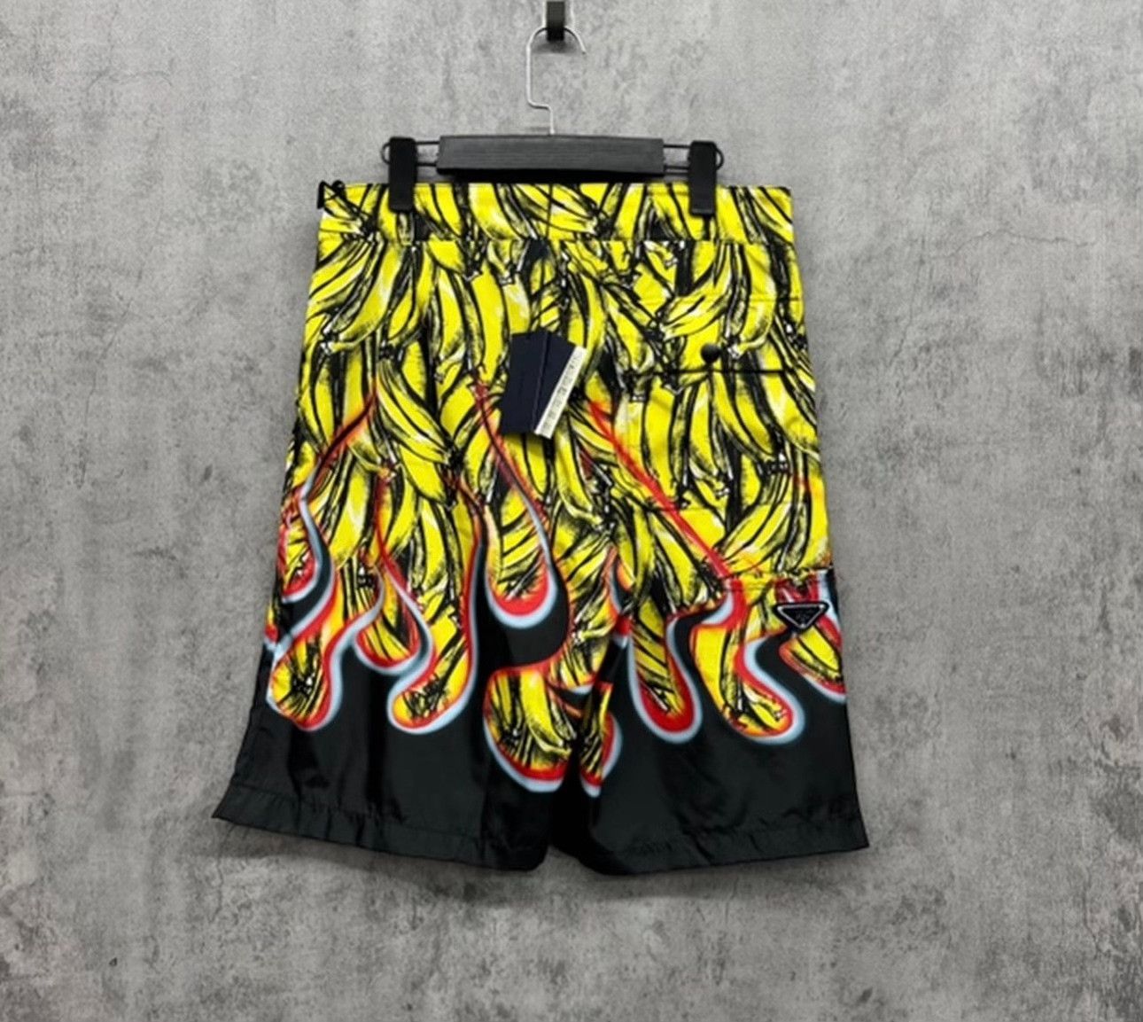 Prada Prada Banana Flame Nylon Shorts 46 Size US 30 / EU 46 - 2 Thumbnail