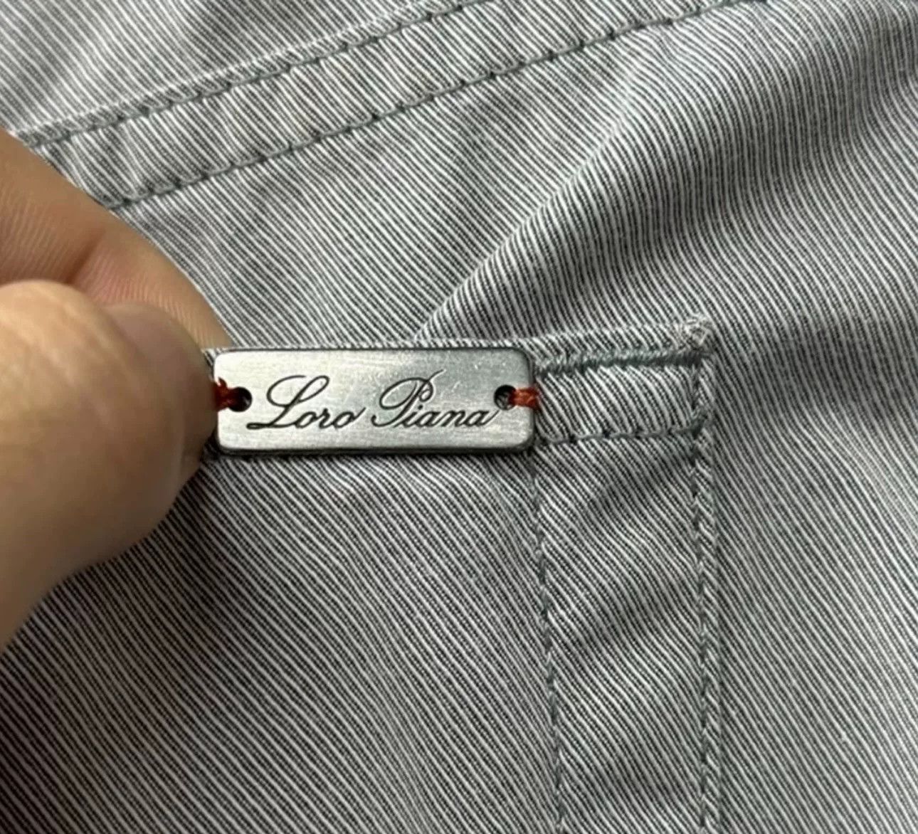 Loro Piana Loro Piana Silver Twill Casual Pants 34 Size US 34 / EU 50 - 4 Thumbnail