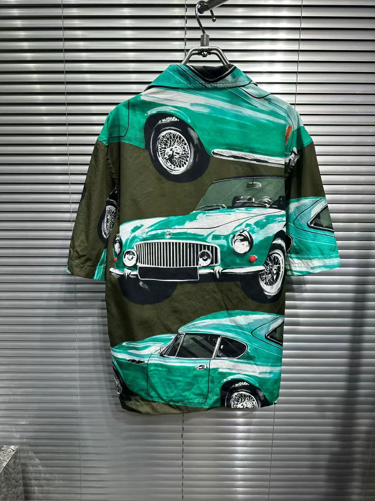 Burberry Burberry Car Print Short Sleeve Shirt Size M Size US M / EU 48-50 / 2 - 3 Thumbnail