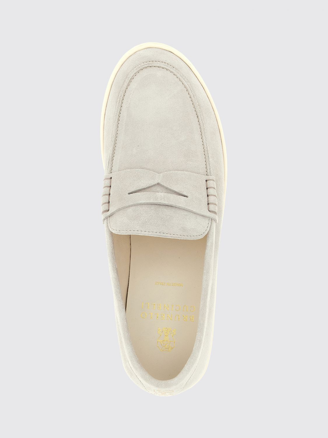 Brunello Cucinelli Brunello Cucinelli Loafers Men Cream Size US 12 / EU 45 - 4 Thumbnail