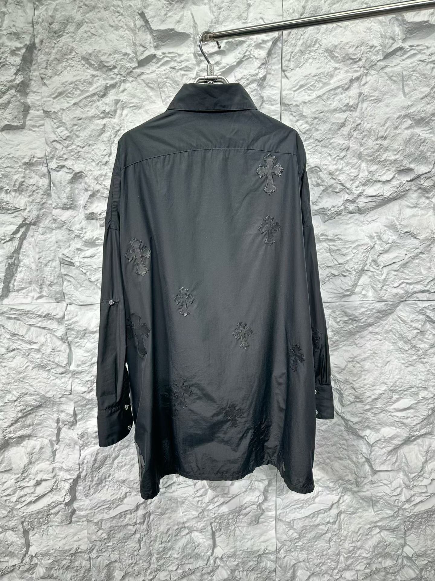 Chrome Hearts Chrome Hearts Leather Cross Patch Shirt XS Size US XS / EU 42 / 0 - 3 Thumbnail