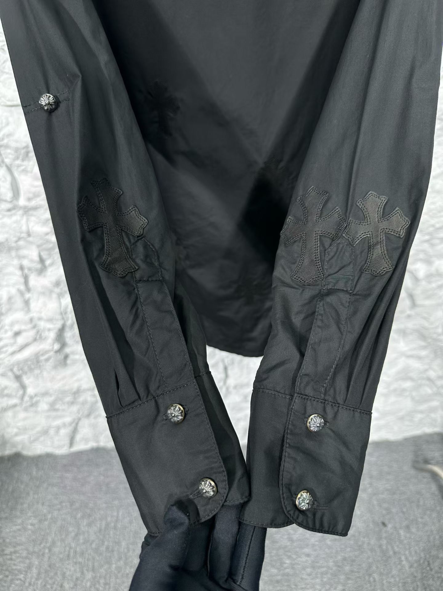 Chrome Hearts Chrome Hearts Leather Cross Patch Shirt XS Size US XS / EU 42 / 0 - 6 Thumbnail