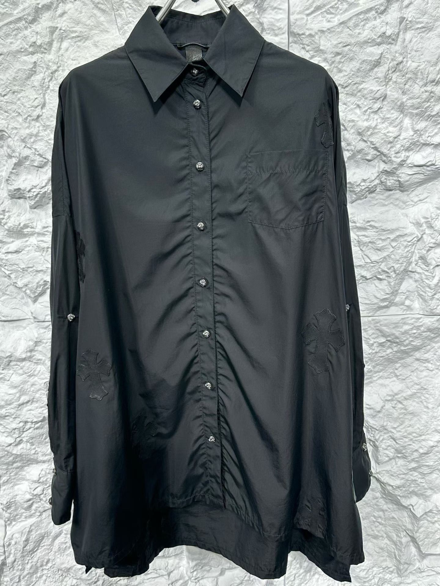 Chrome Hearts Chrome Hearts Leather Cross Patch Shirt XS Size US XS / EU 42 / 0 - 4 Thumbnail