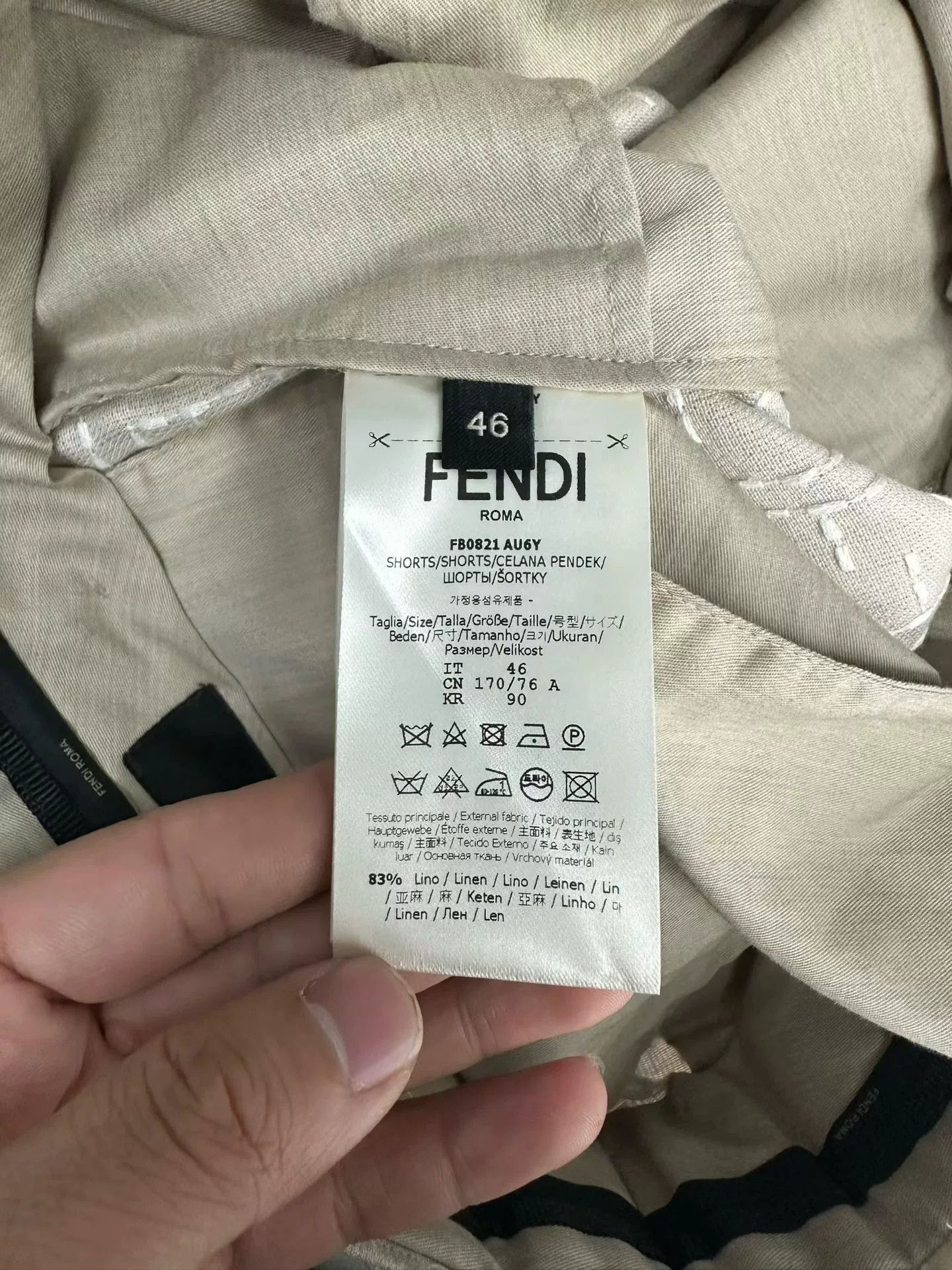 Fendi Fendi FF Jacquard Linen Shorts 46 Size US 30 / EU 46 - 5 Thumbnail