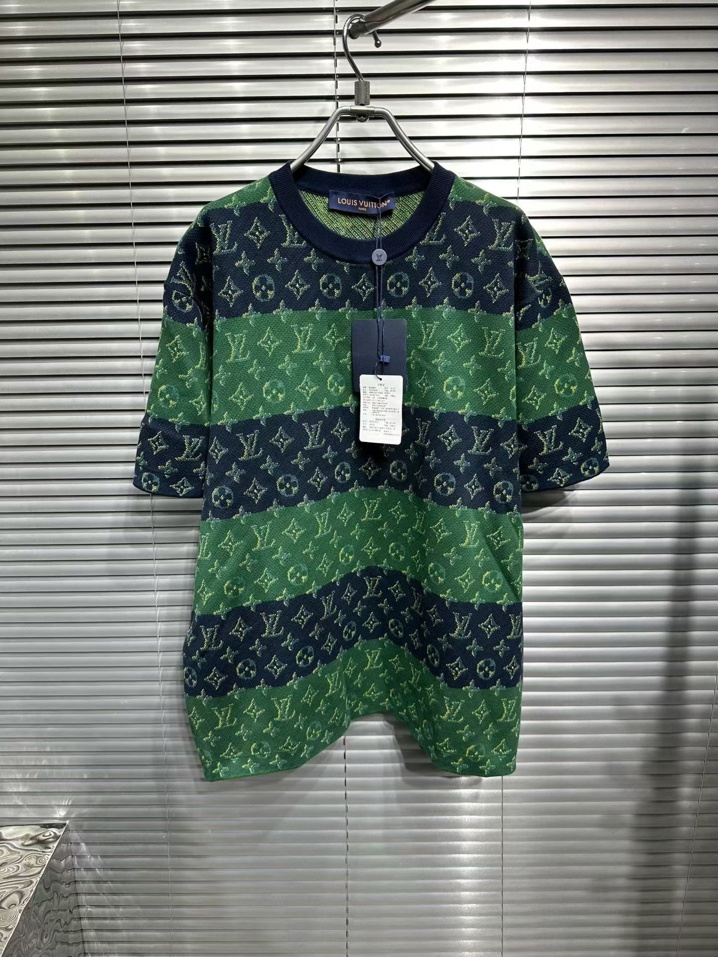 Louis Vuitton Louis Vuitton Monogram Striped Knit Shirt Size L Size US L / EU 52-54 / 3 - 2 Thumbnail