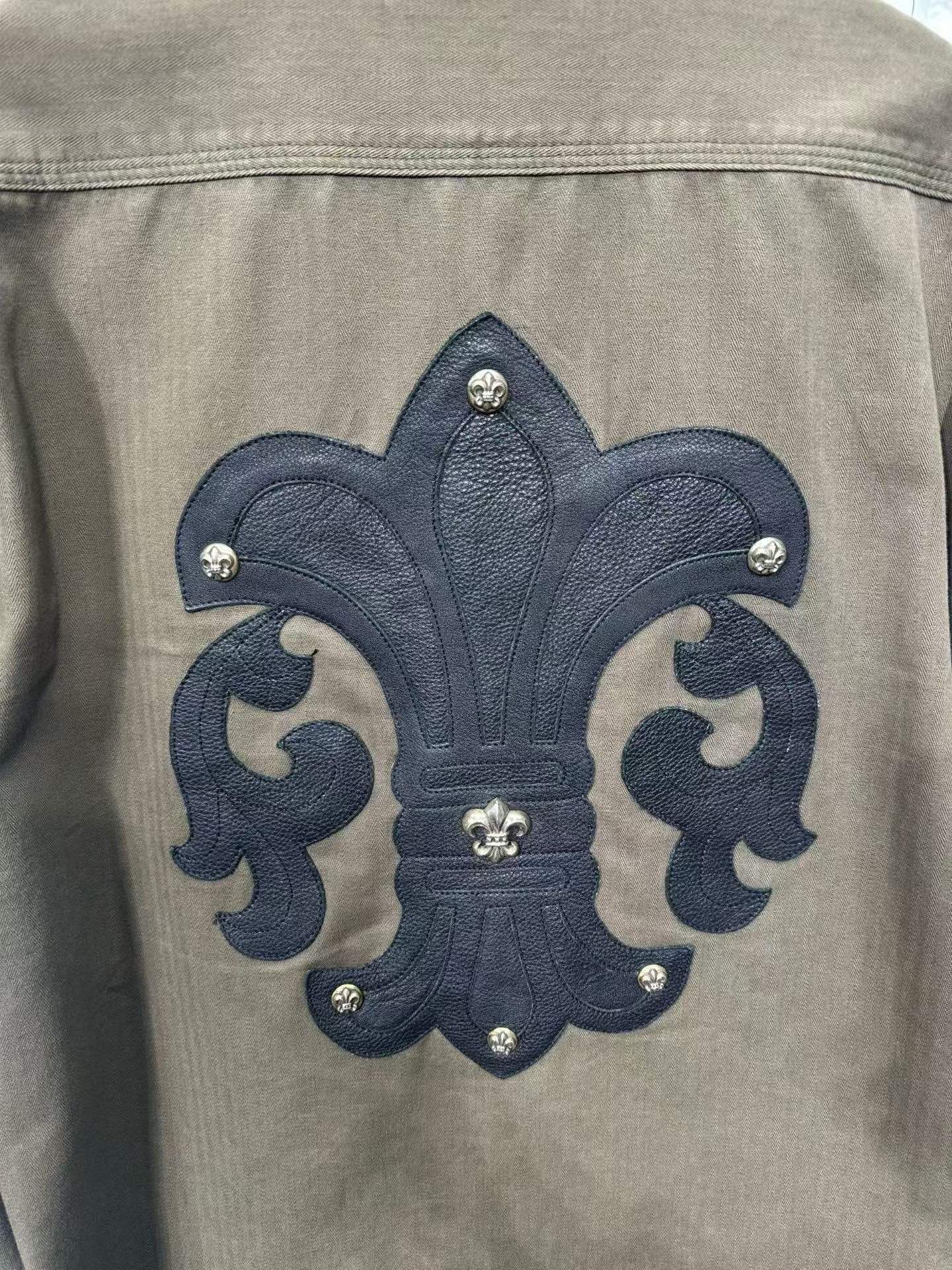 Chrome Hearts Chrome Hearts Leather Patch Fleur-de-lis Shirt L Size US L / EU 52-54 / 3 - 5 Thumbnail