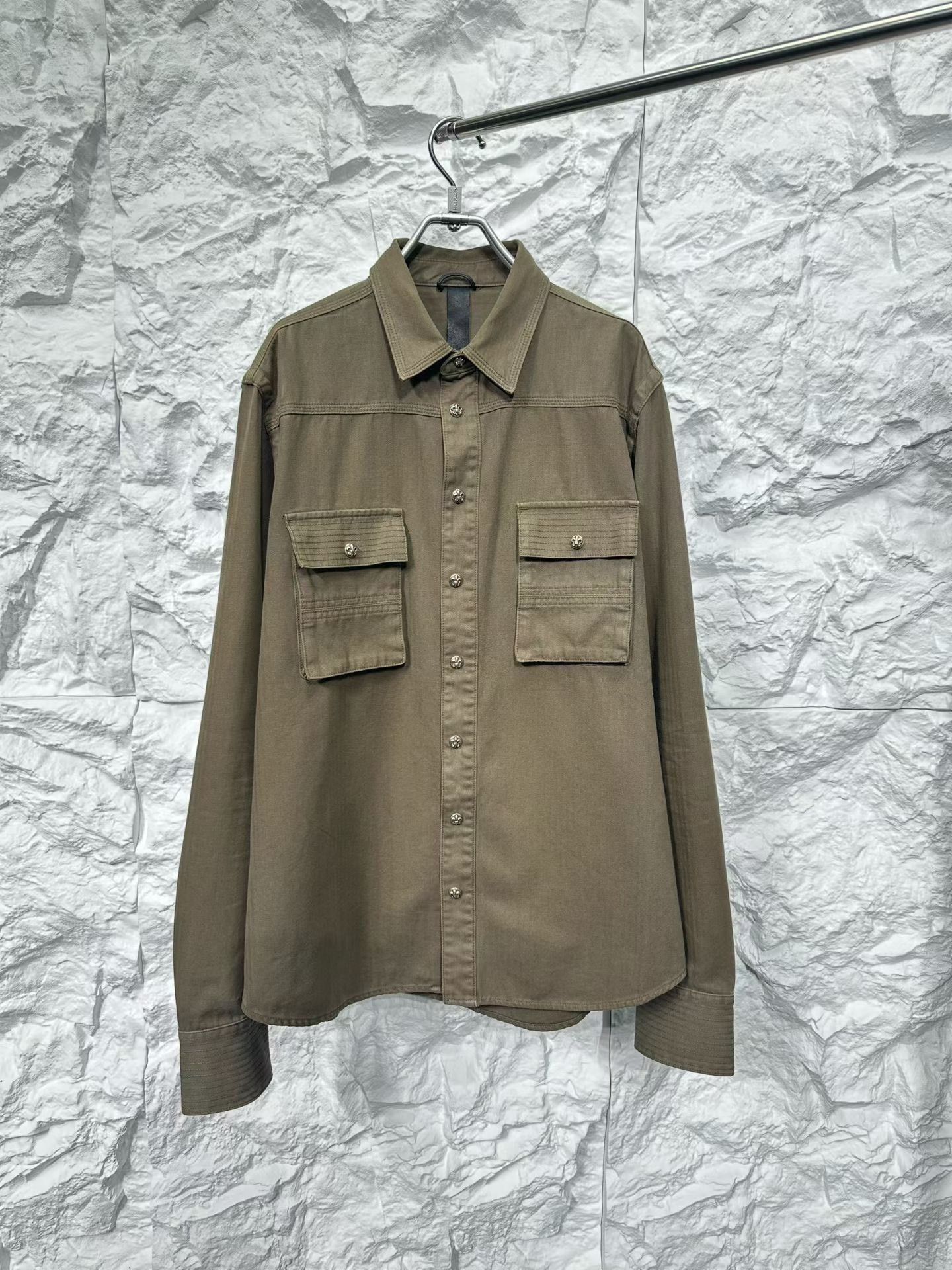 Chrome Hearts Chrome Hearts Leather Patch Fleur-de-lis Shirt L Size US L / EU 52-54 / 3 - 3 Thumbnail