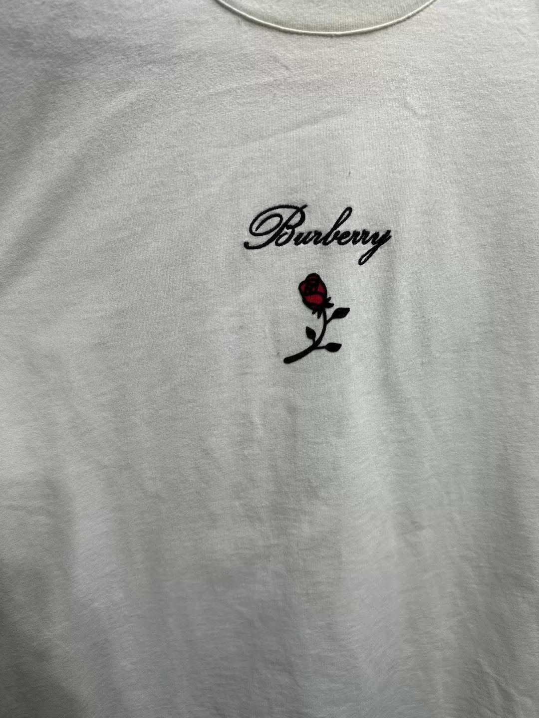 Burberry Burberry Rose Embroidery T-Shirt Size M Size US M / EU 48-50 / 2 - 6 Thumbnail