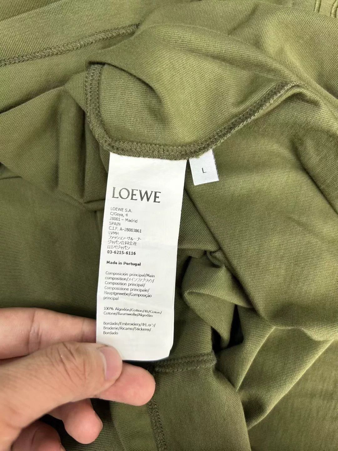 Loewe Loewe Embroidered Pocket Logo T-Shirt Size L Size US L / EU 52-54 / 3 - 5 Thumbnail