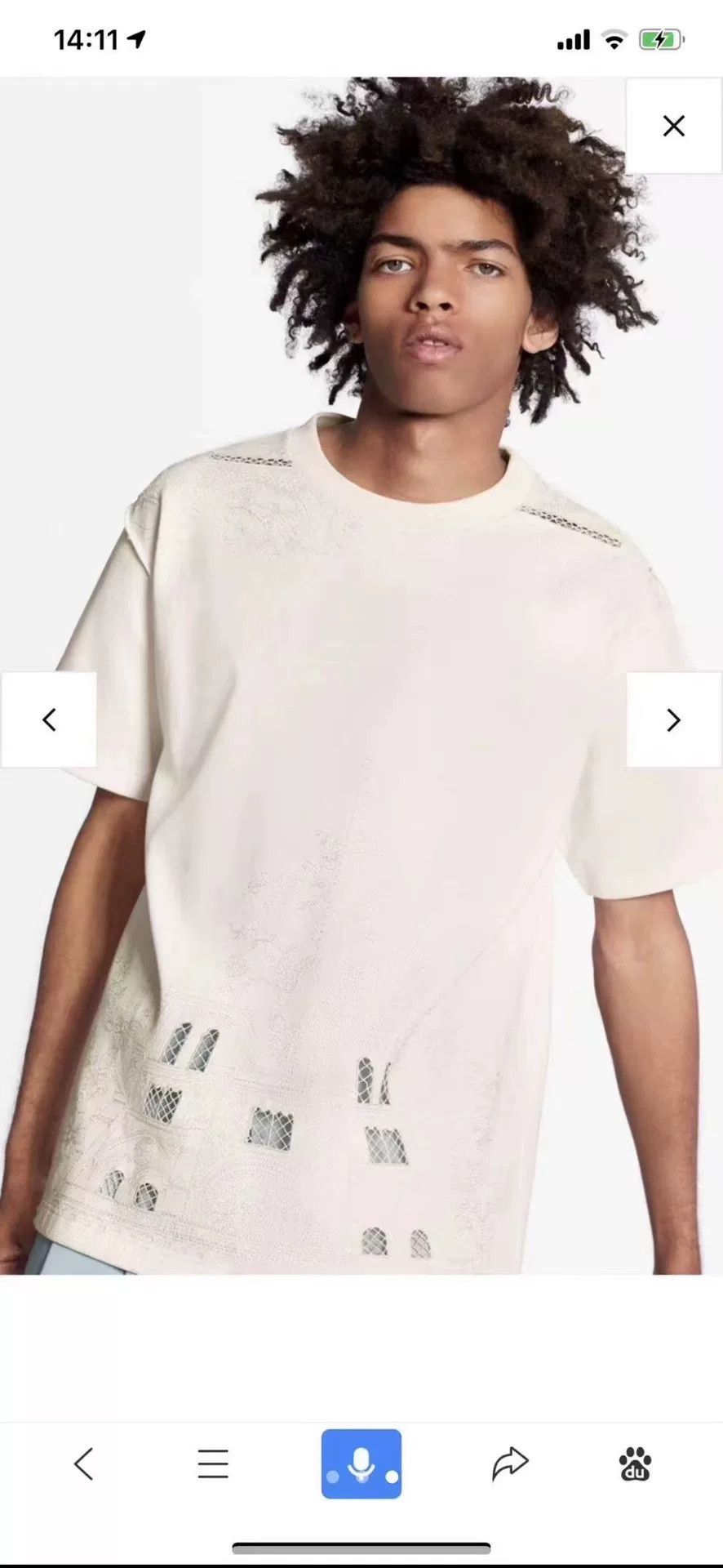 Louis Vuitton Louis Vuitton Eiffel Tower Cutout T-Shirt L Size US L / EU 52-54 / 3 - 6 Thumbnail