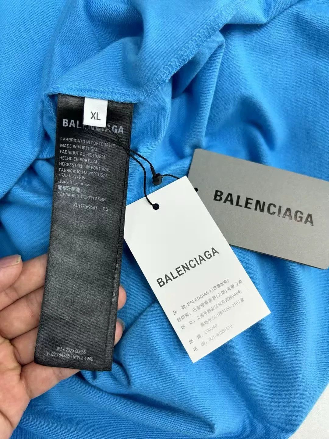 Balenciaga Balenciaga x WFP Logo T-Shirt Blue XL Size US XL / EU 56 / 4 - 5 Thumbnail