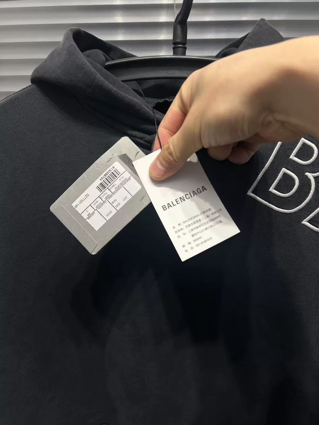 Balenciaga Balenciaga Sleeve Logo Embroidered Hoodie Size 2 Size US M / EU 48-50 / 2 - 4 Thumbnail