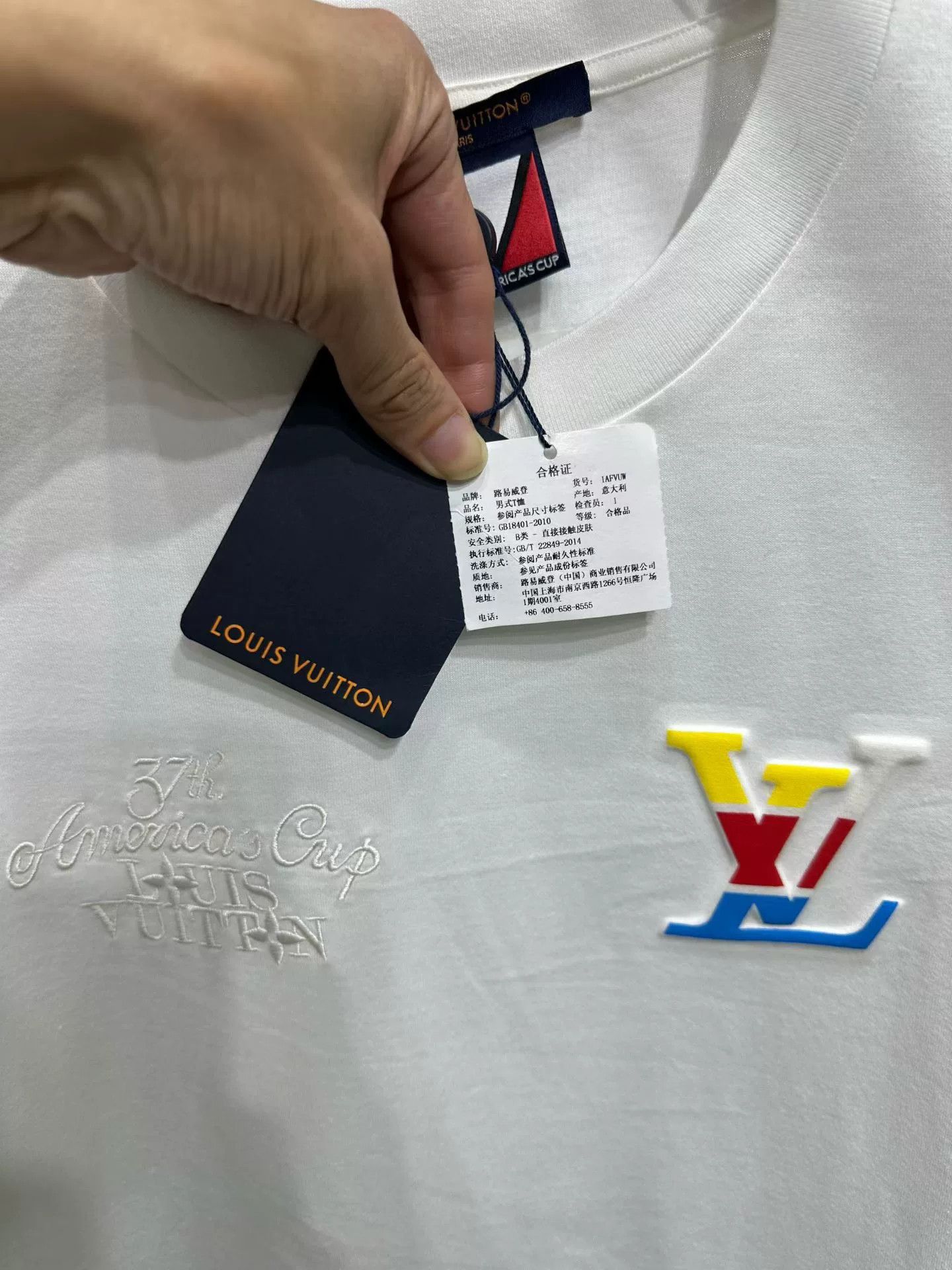 Louis Vuitton Louis Vuitton America's Cup Logo T-Shirt L Size US L / EU 52-54 / 3 - 4 Thumbnail