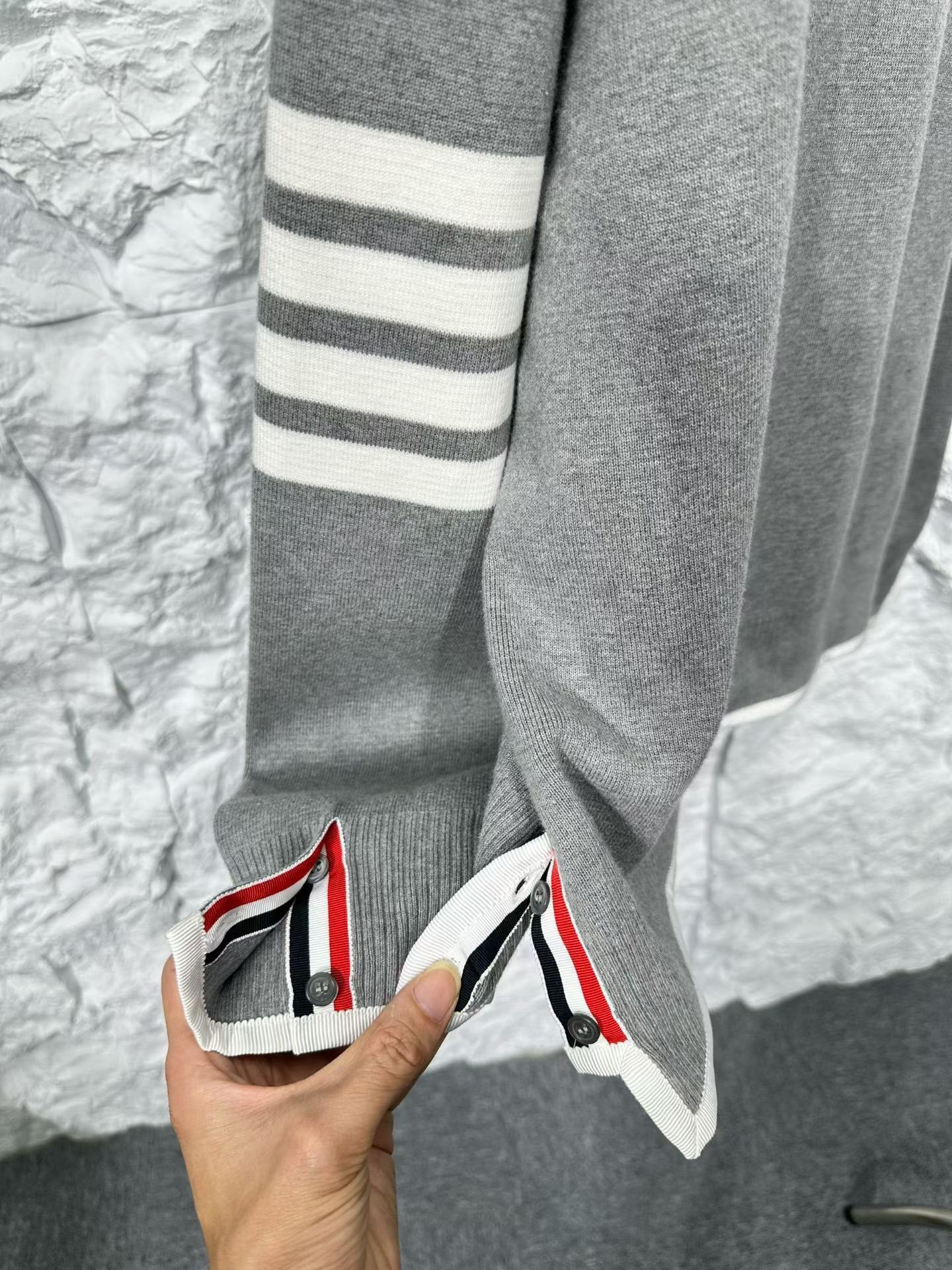 Thom Browne Thom Browne 4-Bar Waffle Knit Sweater Size 3 Size US L / EU 52-54 / 3 - 4 Thumbnail
