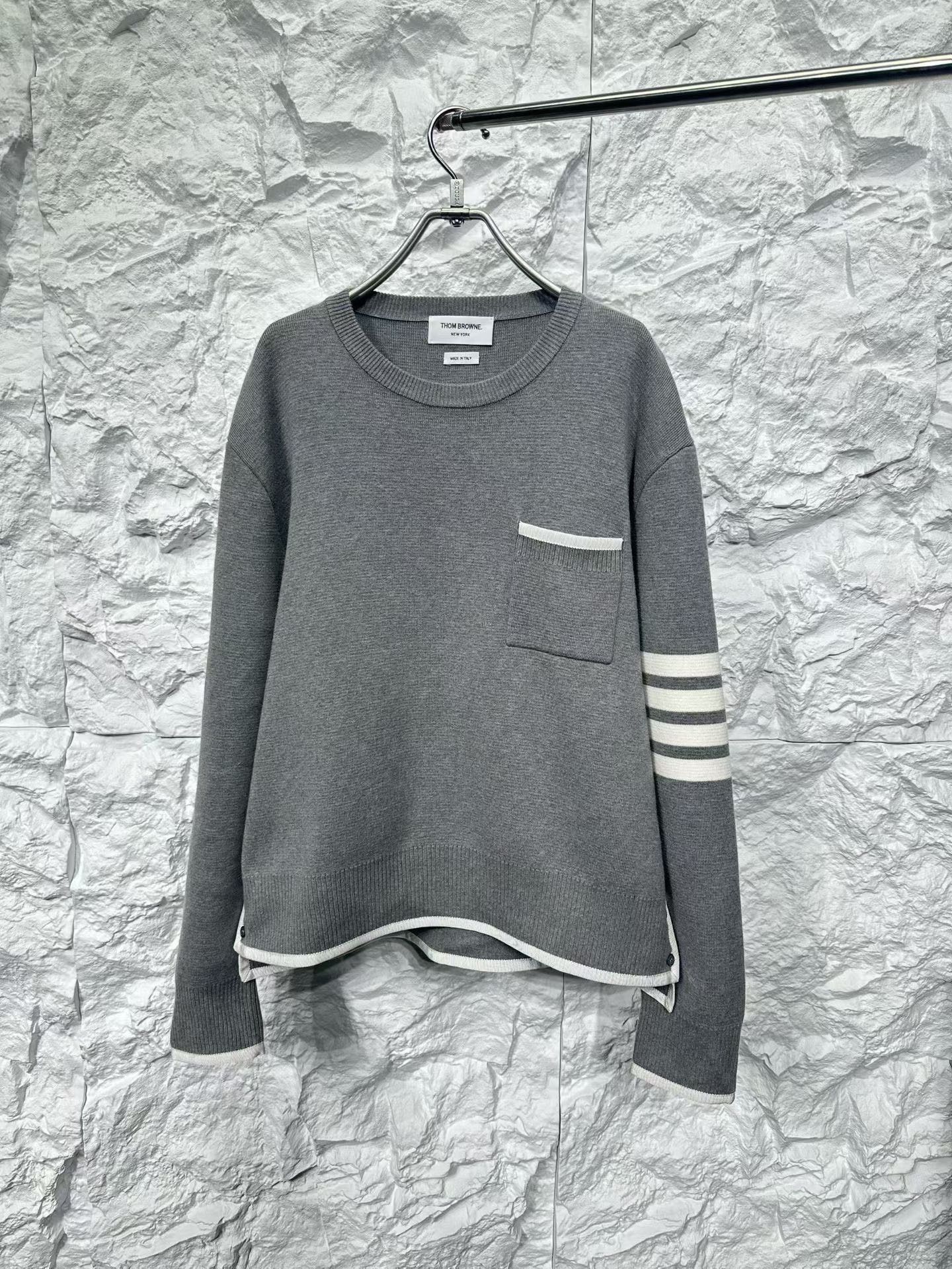 Thom Browne Thom Browne 4-Bar Waffle Knit Sweater Size 3 Size US L / EU 52-54 / 3 - 2 Thumbnail