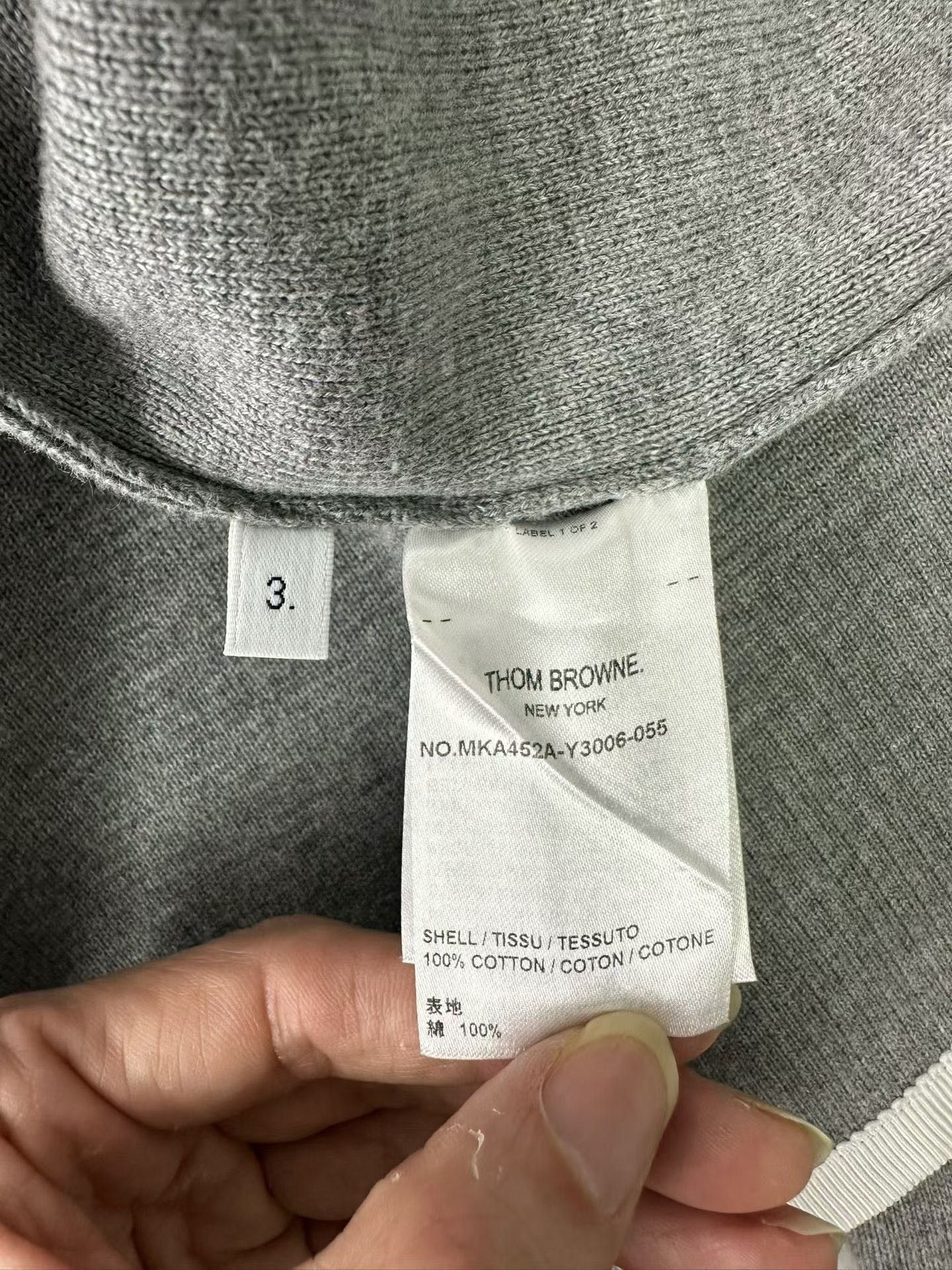 Thom Browne Thom Browne 4-Bar Waffle Knit Sweater Size 3 Size US L / EU 52-54 / 3 - 5 Thumbnail