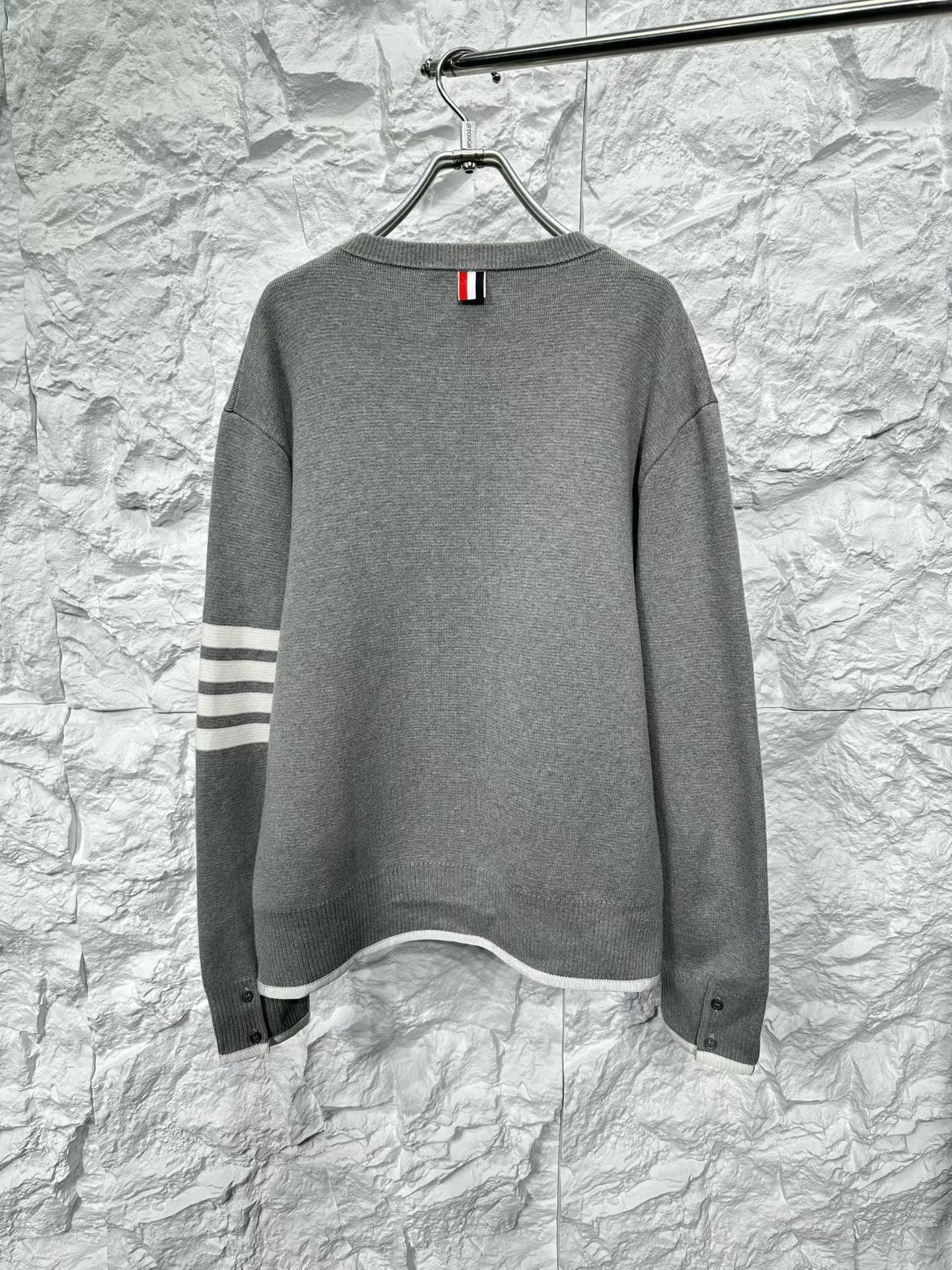 Thom Browne Thom Browne 4-Bar Waffle Knit Sweater Size 3 Size US L / EU 52-54 / 3 - 3 Thumbnail