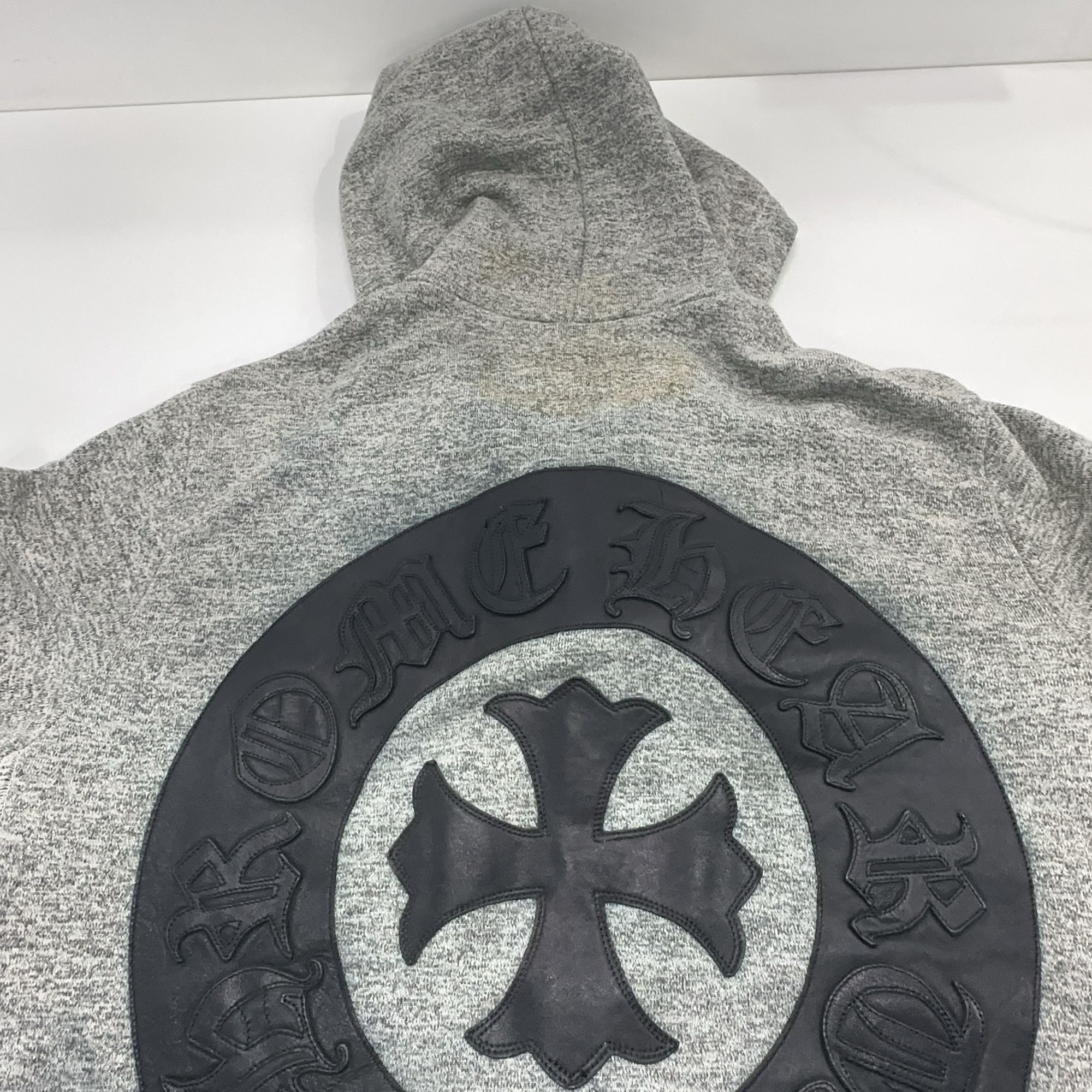 Chrome Hearts Chrome Hearts Horseshoe Leather Patch Hoodie Size M Size US M / EU 48-50 / 2 - 11 Thumbnail