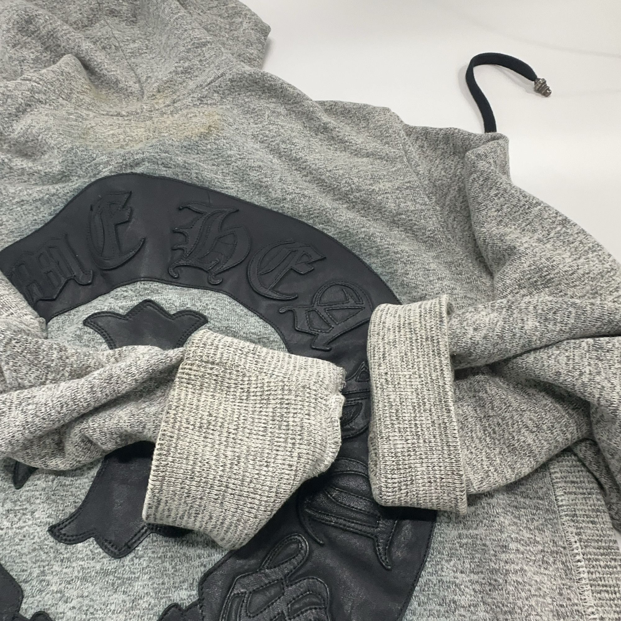 Chrome Hearts Chrome Hearts Horseshoe Leather Patch Hoodie Size M Size US M / EU 48-50 / 2 - 14 Thumbnail