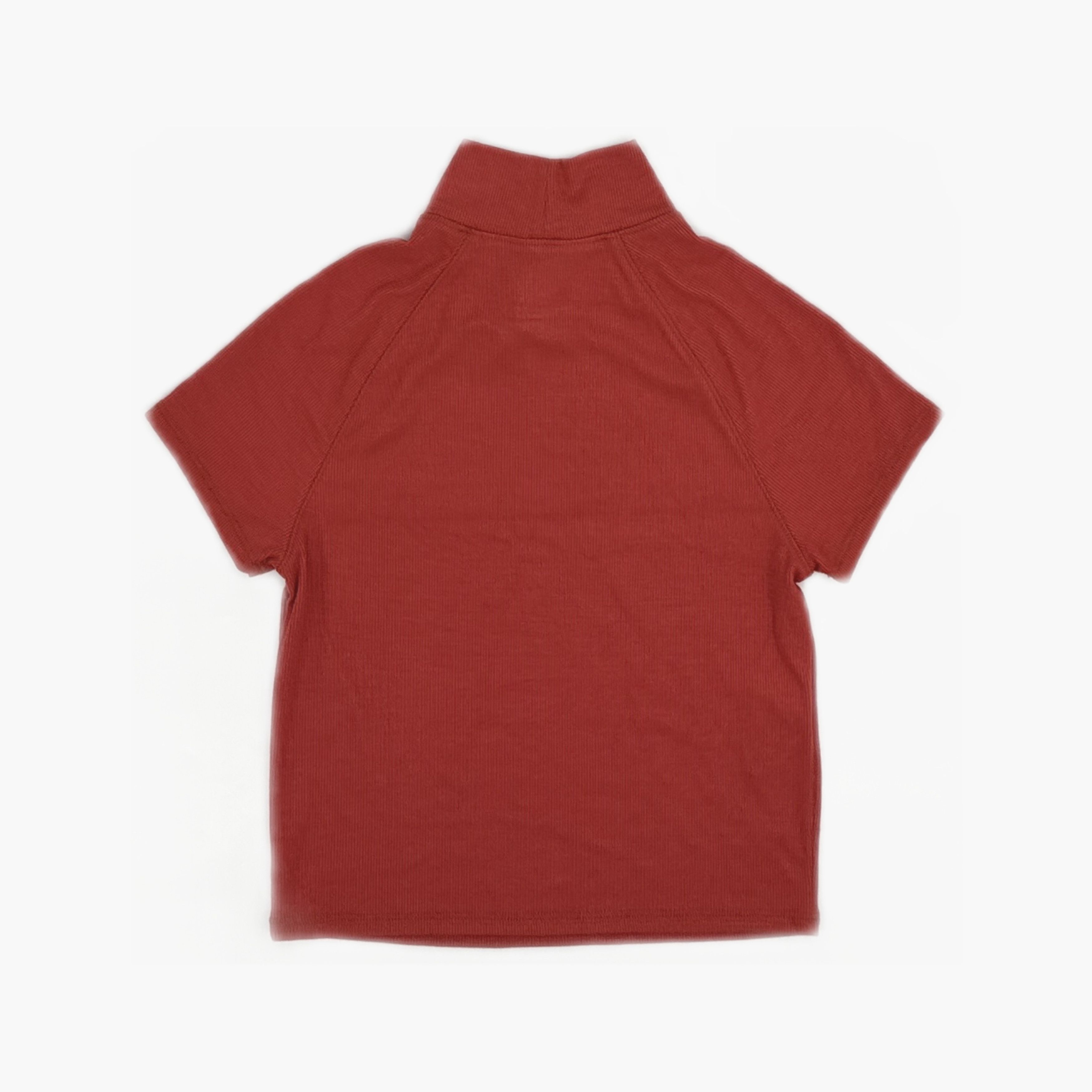 Chrome Hearts Chrome Hearts Red Embroidered Mock Neck T-Shirt XS Size US XS / EU 42 / 0 - 2 Thumbnail