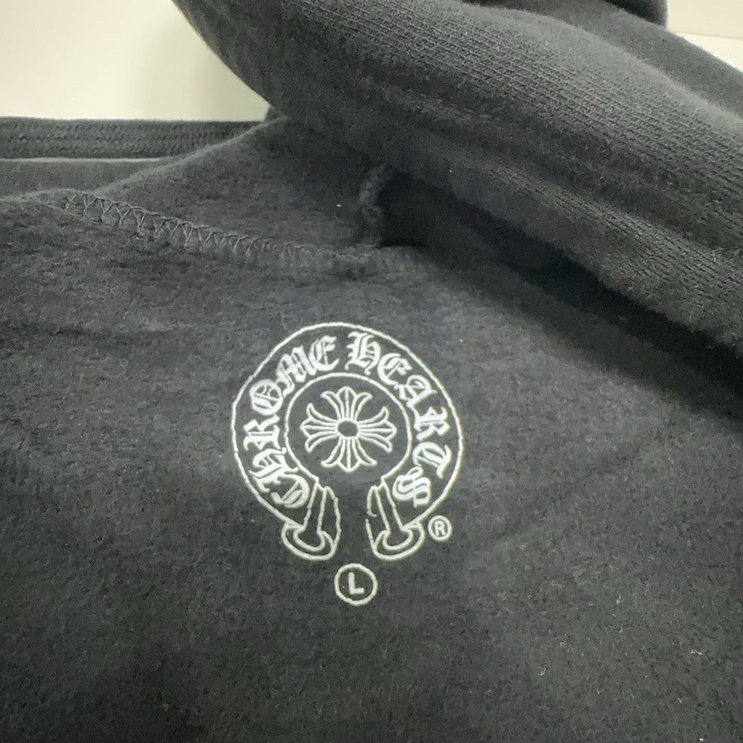 Chrome Hearts Chrome Hearts x DSM Logo Zip Hoodie Black L Size US L / EU 52-54 / 3 - 3 Thumbnail