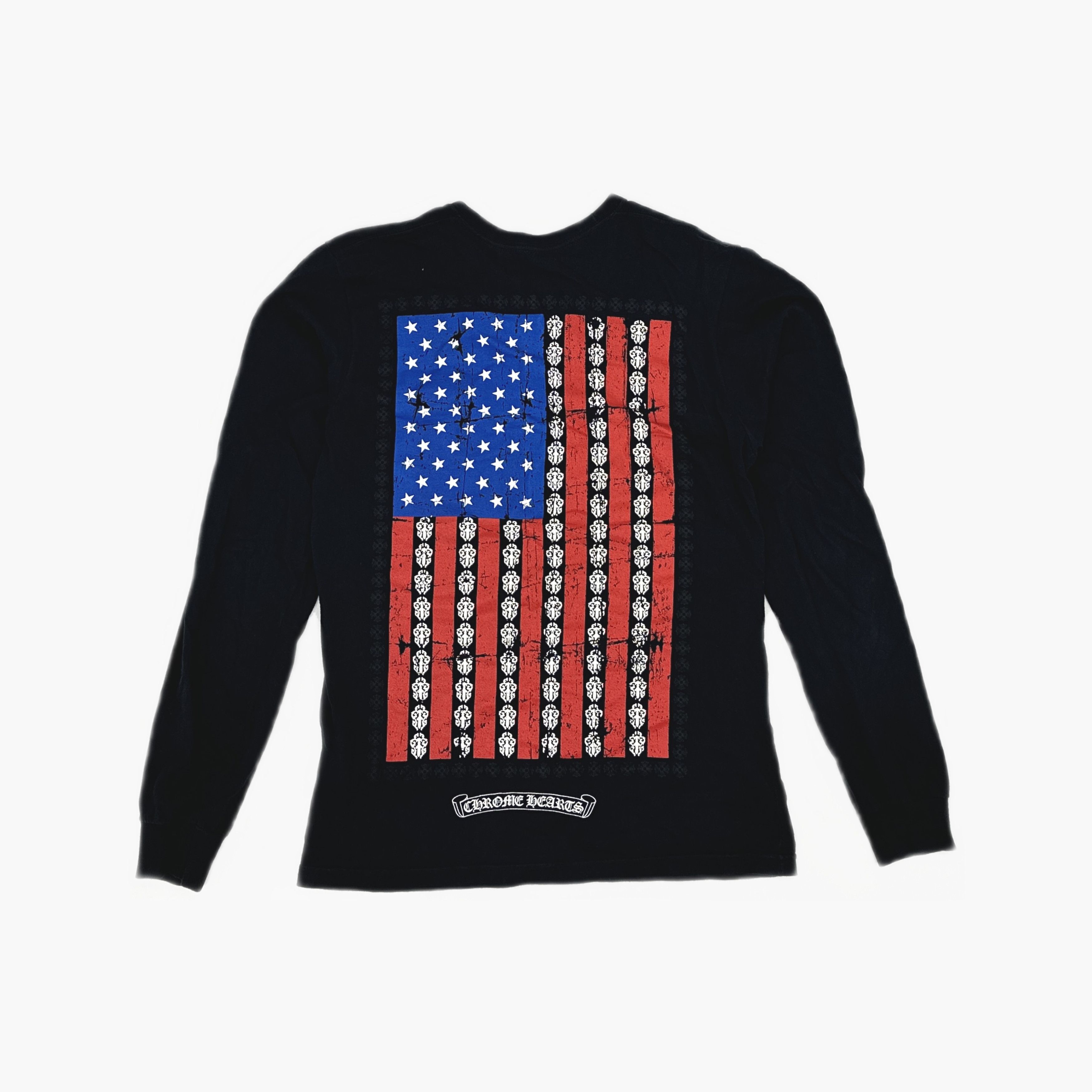 Chrome Hearts Chrome Hearts USA Flag Pocket Long Sleeve T-Shirt M Size US M / EU 48-50 / 2 - 2 Thumbnail
