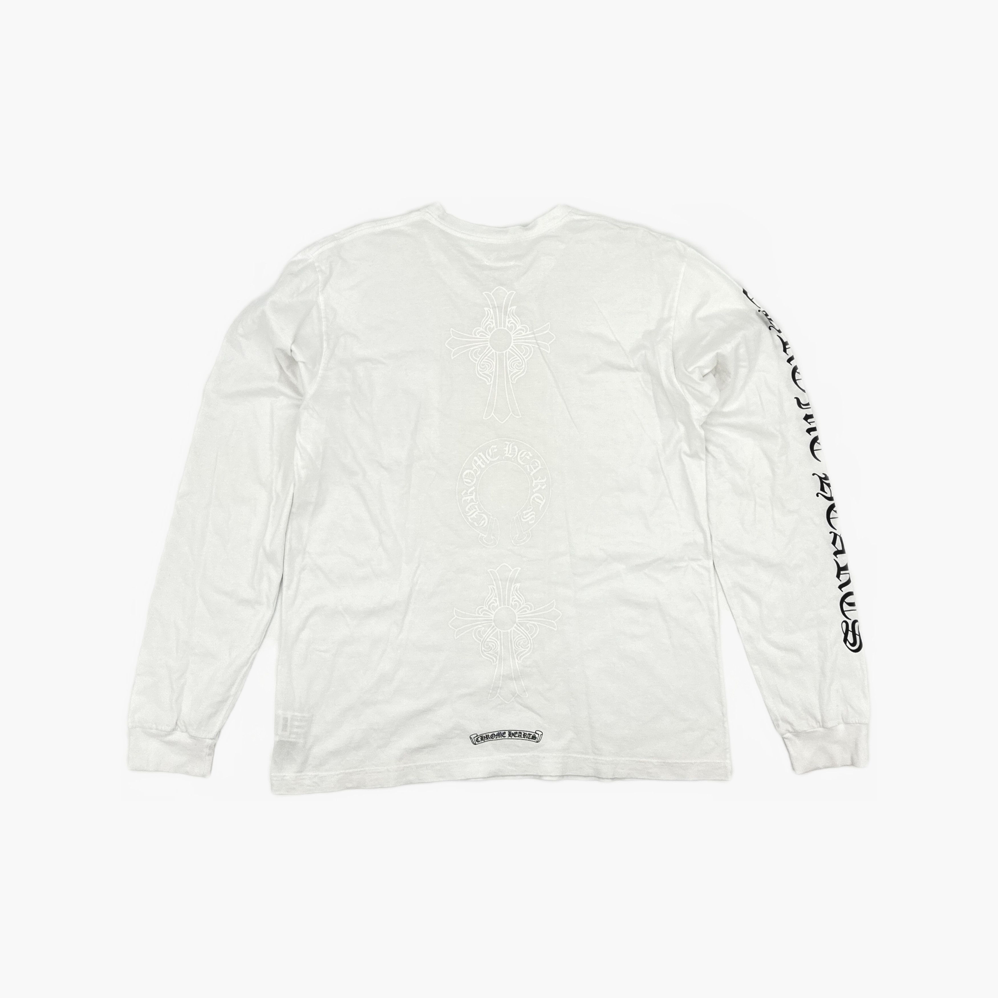 Chrome Hearts Chrome Hearts Logo Print Long Sleeve T-Shirt Size XL Size US XL / EU 56 / 4 - 2 Thumbnail