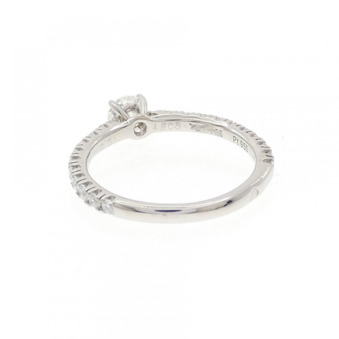 Cartier Cartier Cartier 1895 Solitaire Platinum Diamond Ring Size 49 Precious Metal Ring N4761400 DUTY FREE for USA Size ONE SIZE - 3 Thumbnail