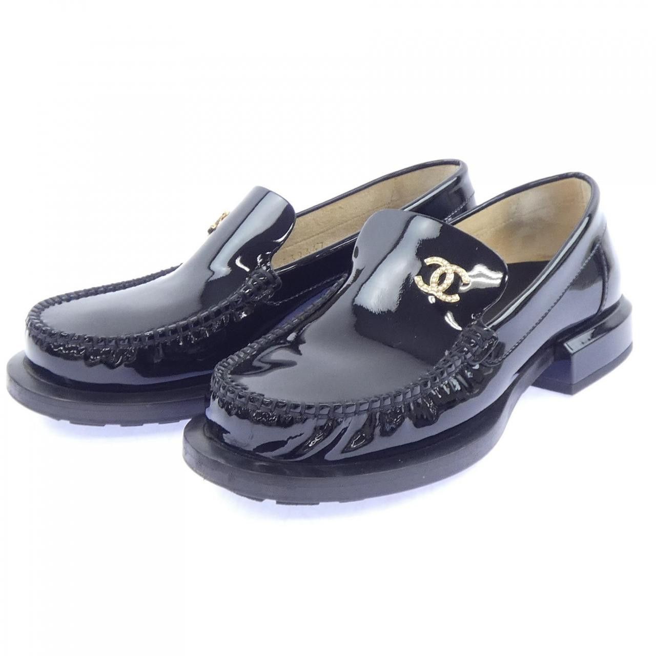 Chanel Chanel Chanel Patent Calfskin Loafers Leather Shoes G39447X56740 DUTY FREE for USA Size ONE SIZE - 3 Thumbnail