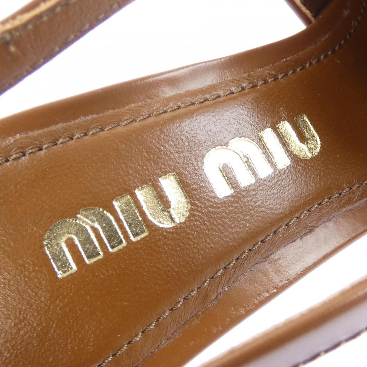 Miu Miu Miu Miu MIU MIU Leather Sandals Leather Shoes DUTY FREE for USA Size ONE SIZE - 6 Thumbnail