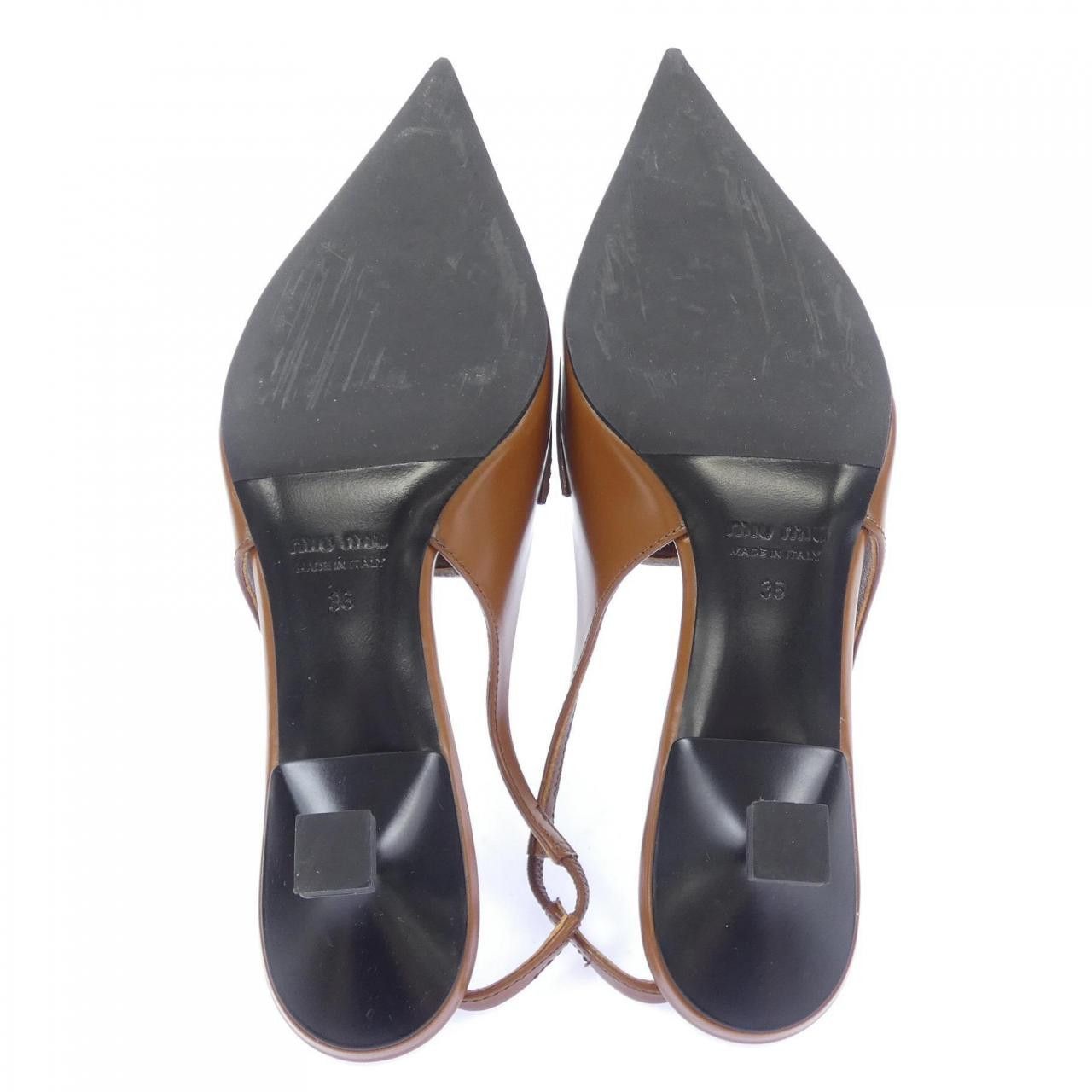 Miu Miu Miu Miu MIU MIU Leather Sandals Leather Shoes DUTY FREE for USA Size ONE SIZE - 4 Thumbnail