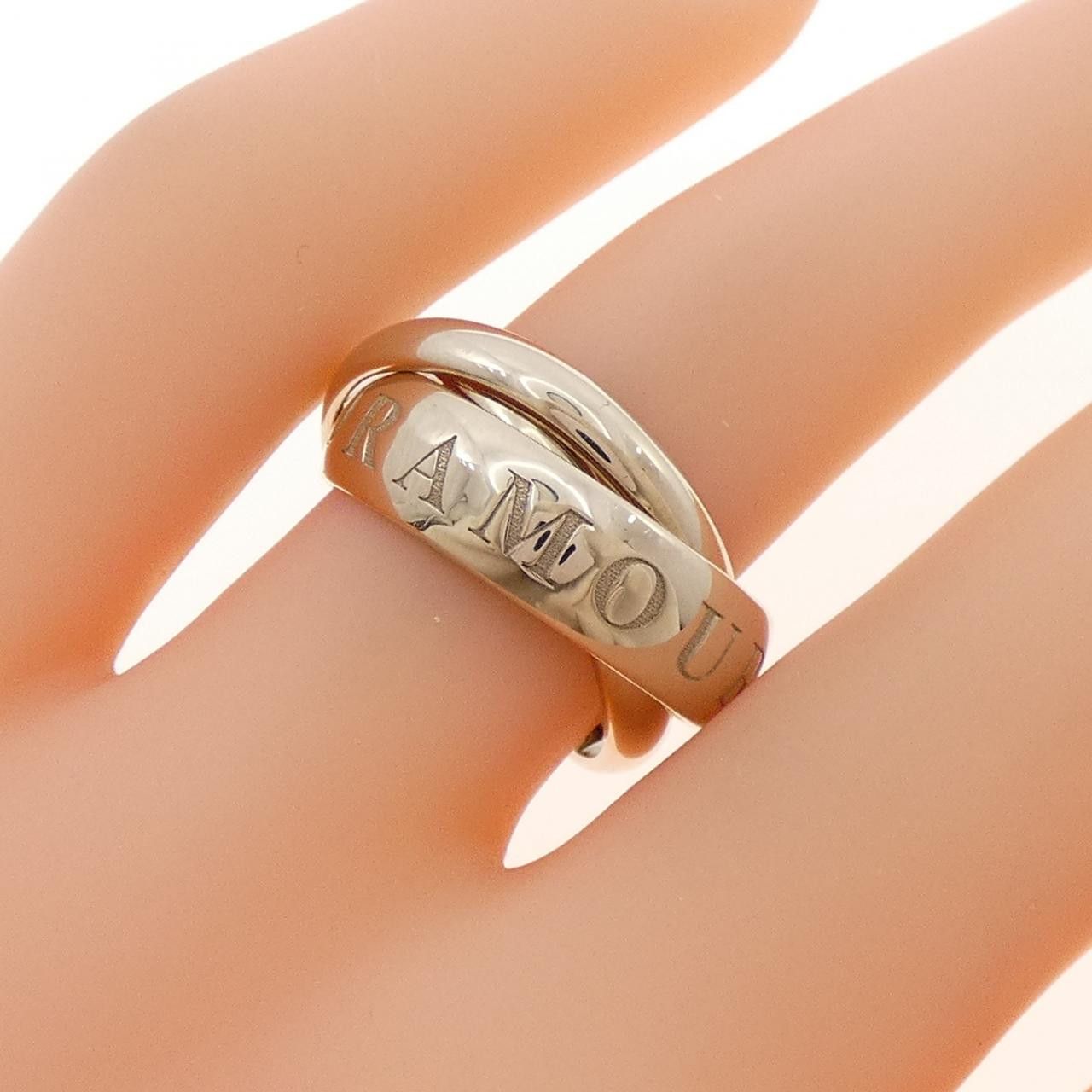 Cartier Cartier Cartier Trinity 750 White Gold Limited Ring Size 47 Precious Metal Ring DUTY FREE for USA Size ONE SIZE - 5 Thumbnail