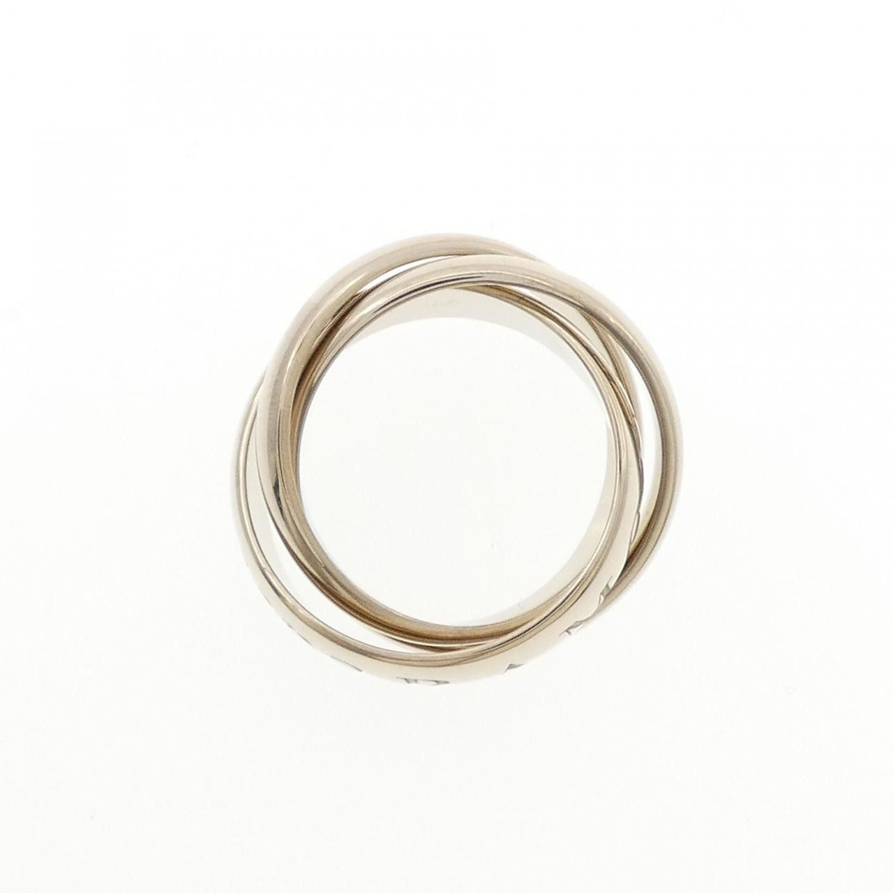 Cartier Cartier Cartier Trinity 750 White Gold Limited Ring Size 47 Precious Metal Ring DUTY FREE for USA Size ONE SIZE - 2 Thumbnail