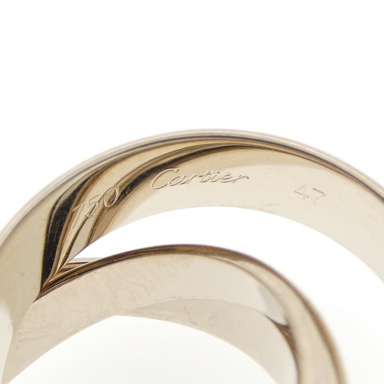 Cartier Cartier Cartier Trinity 750 White Gold Limited Ring Size 47 Precious Metal Ring DUTY FREE for USA Size ONE SIZE - 4 Thumbnail
