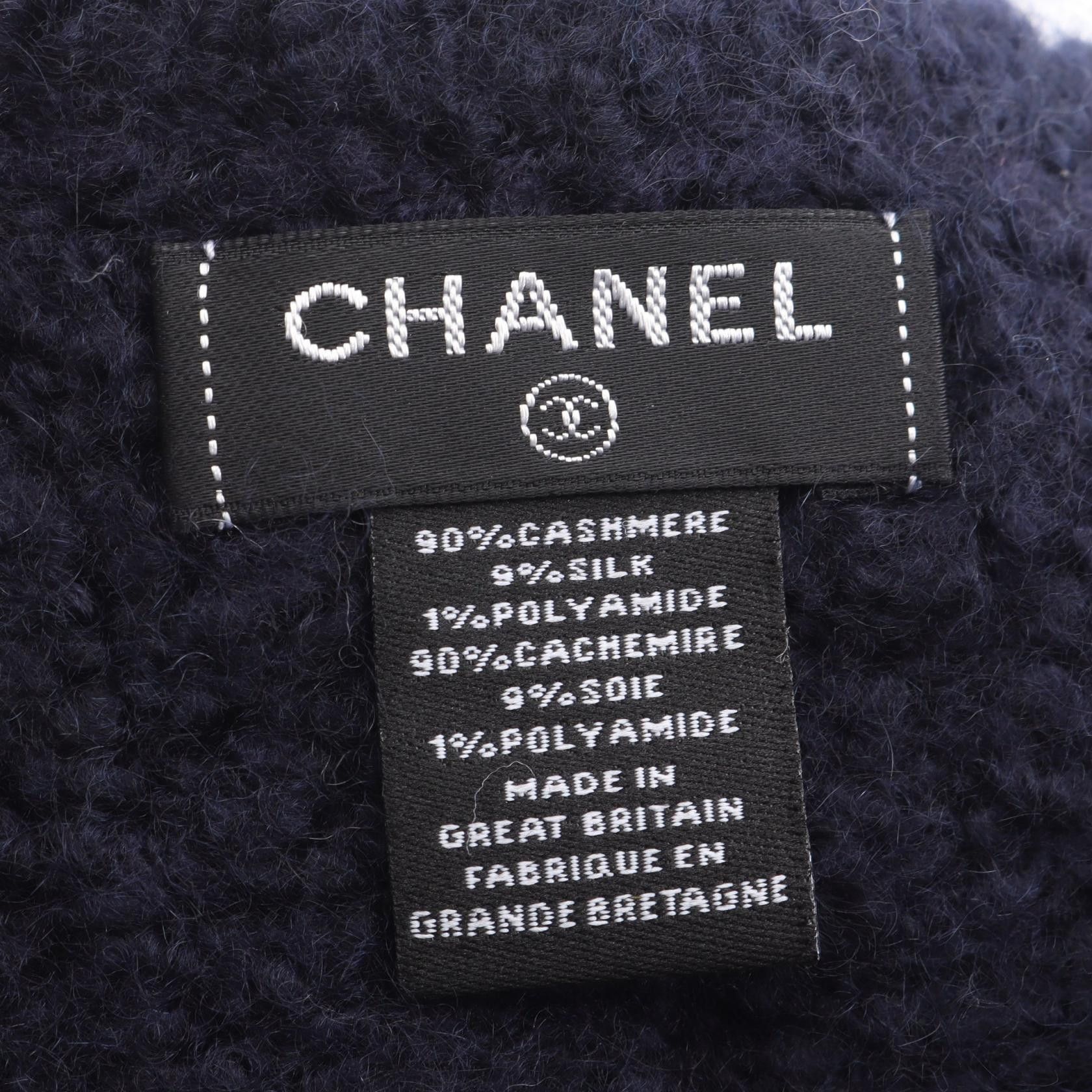Chanel Chanel Chanel Silk Cashmere Scarf Textile Scarf DUTY FREE for USA Size ONE SIZE - 3 Thumbnail