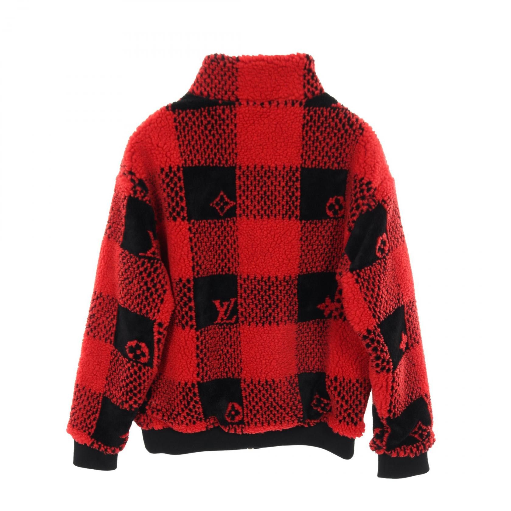 Louis Vuitton Louis Vuitton Louis Vuitton Damier Wool Polyester Jacket Textile Outerwear DUTY FREE for USA Size ONE SIZE - 2 Thumbnail