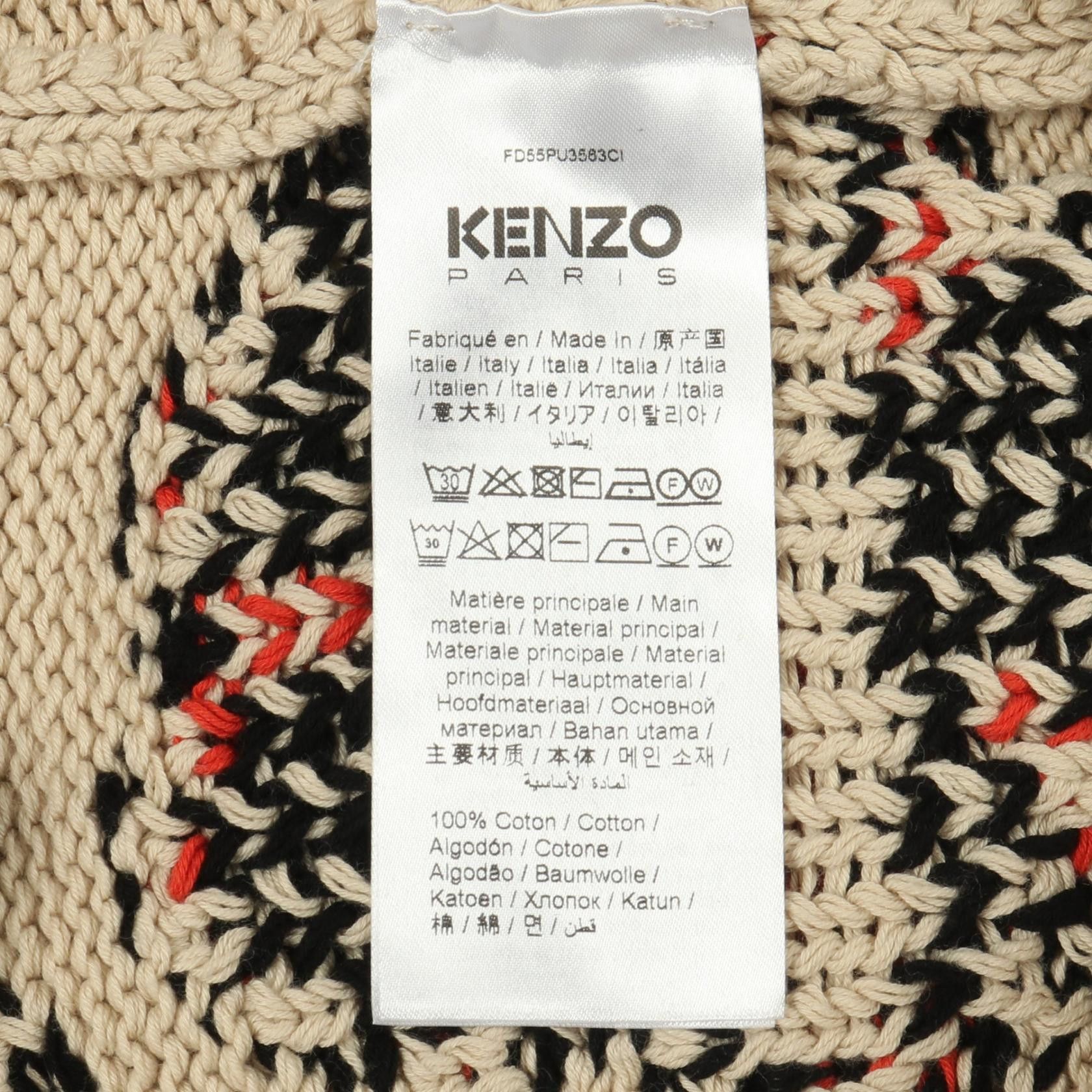 Kenzo Kenzo Kenzo Boke Flower Cotton Knit Textile Tops DUTY FREE for USA Size ONE SIZE - 4 Thumbnail