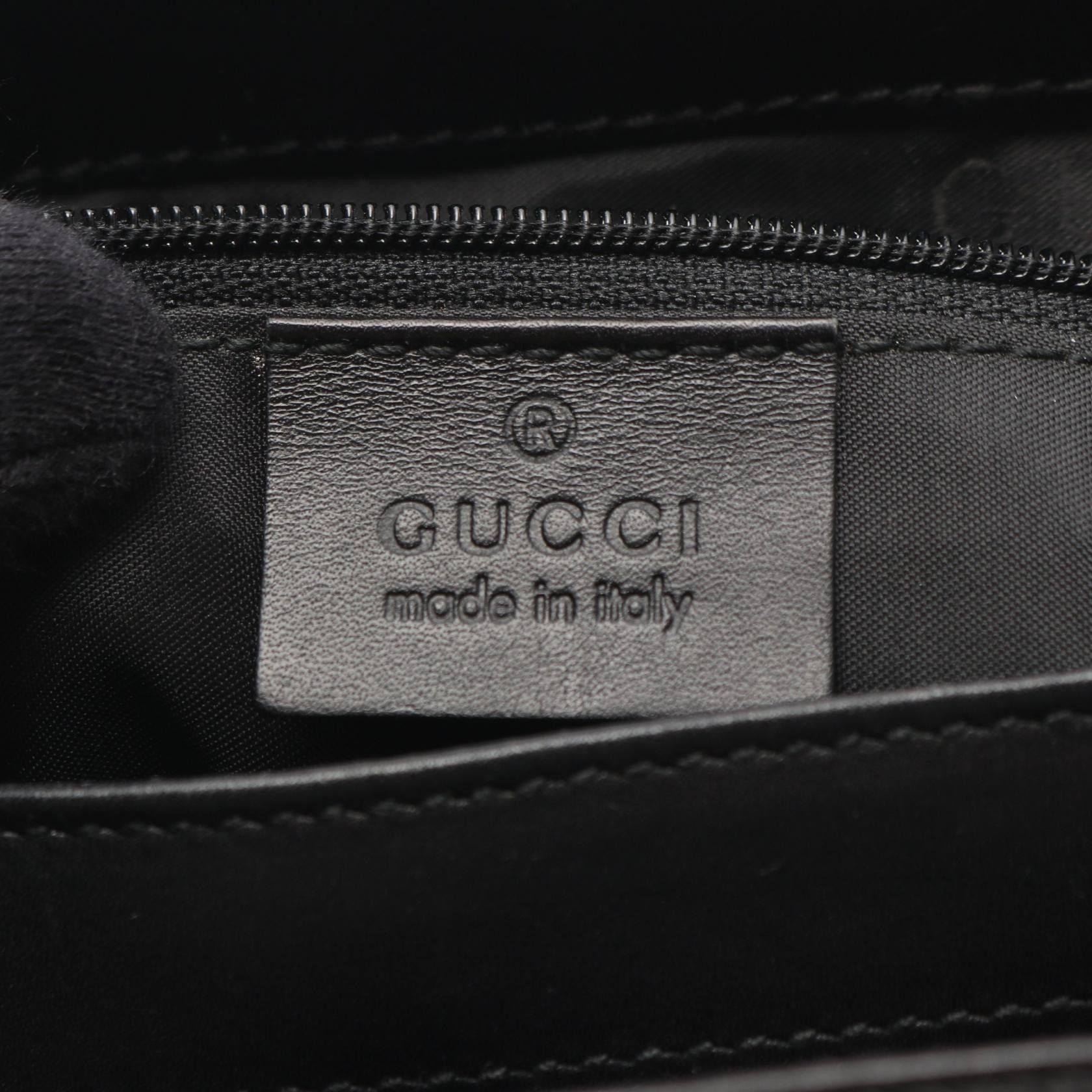 Gucci Gucci Gucci Bamboo Canvas Leather Handbag Leather Handbag 002-1061 DUTY FREE for USA Size ONE SIZE - 4 Thumbnail