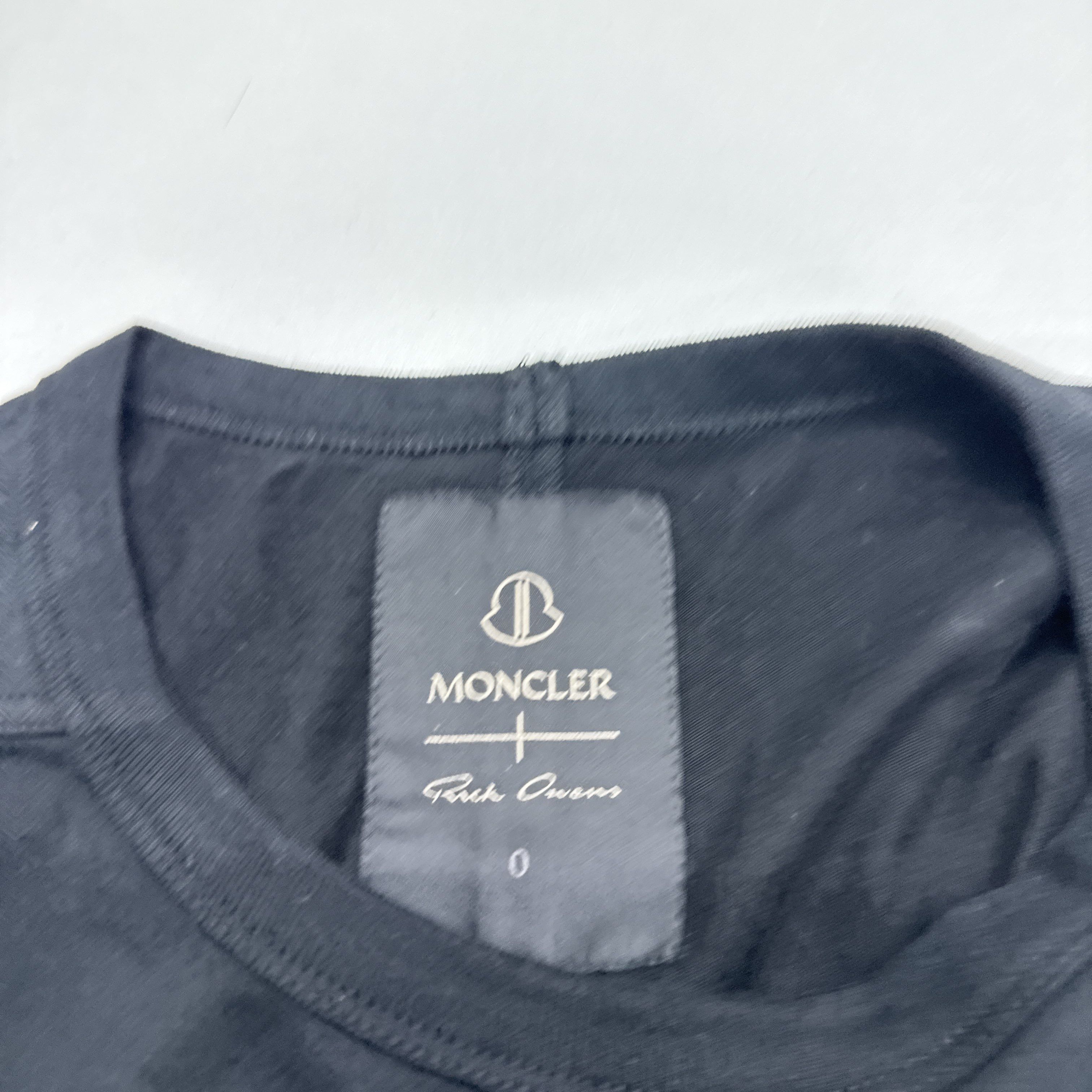 Moncler Genius Moncler Genius x Rick Owens Logo Patch T-Shirt Size S Size US S / EU 44-46 / 1 - 2 Thumbnail