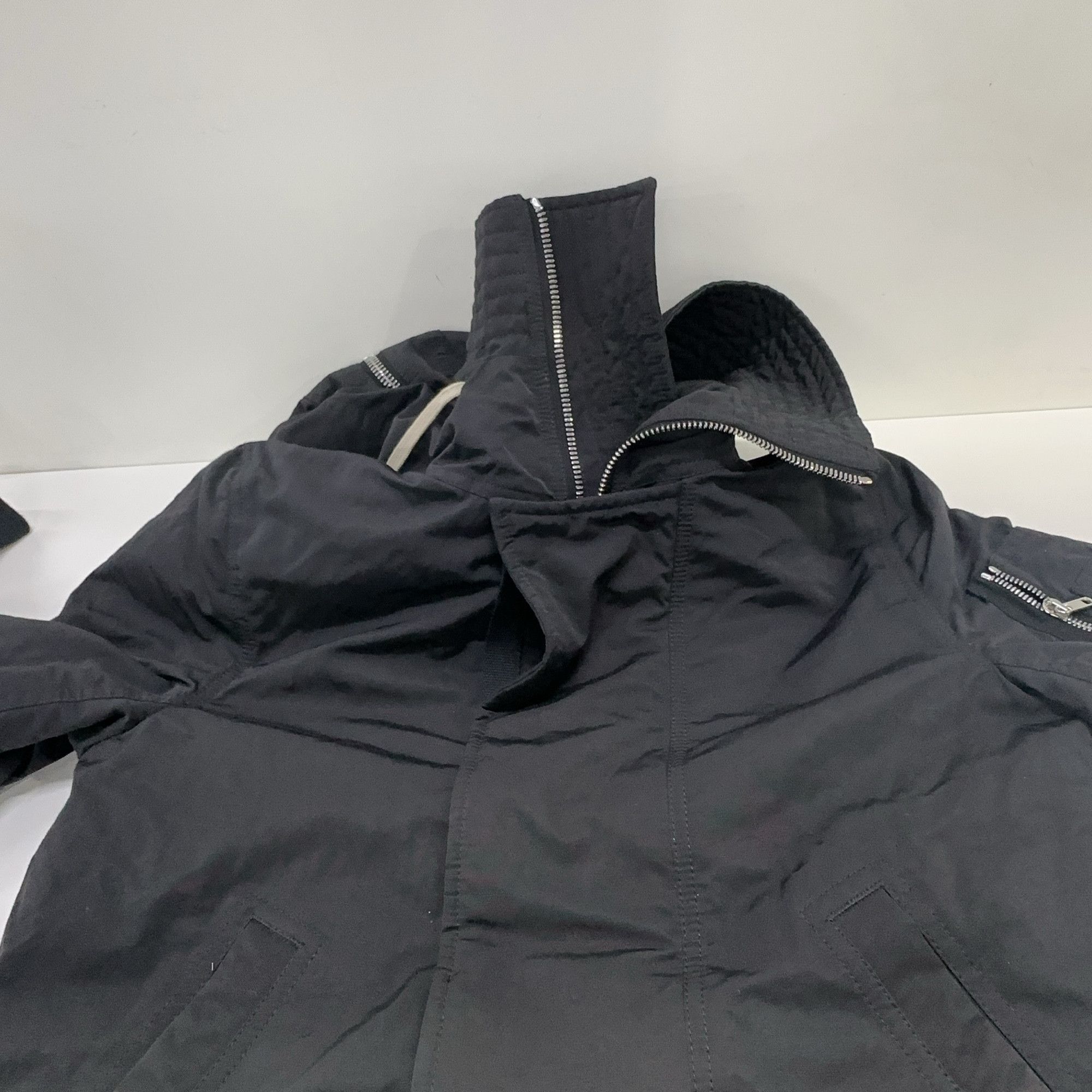 Rick Owens Drkshdw Rick Owens DRKSHDW Cotton Blend Hooded Jacket XS Size US XS / EU 42 / 0 - 12 Thumbnail