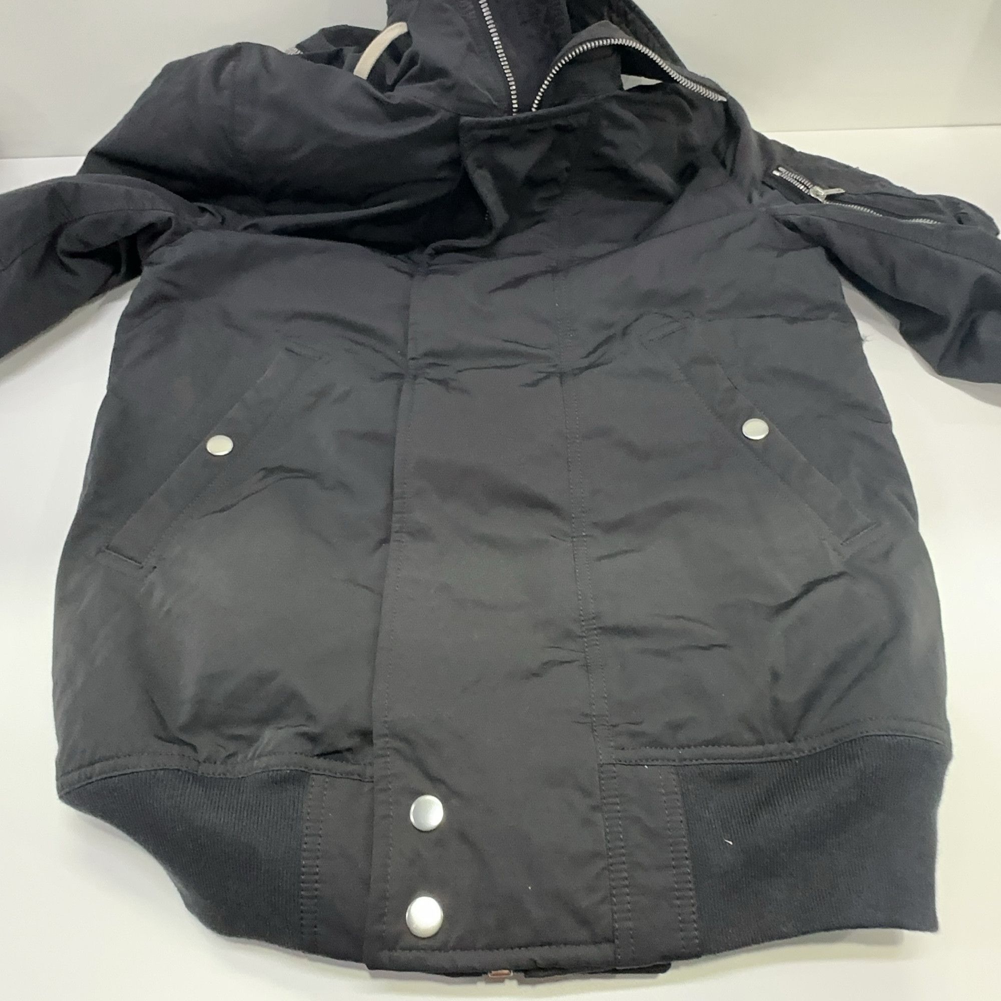 Rick Owens Drkshdw Rick Owens DRKSHDW Cotton Blend Hooded Jacket XS Size US XS / EU 42 / 0 - 13 Thumbnail
