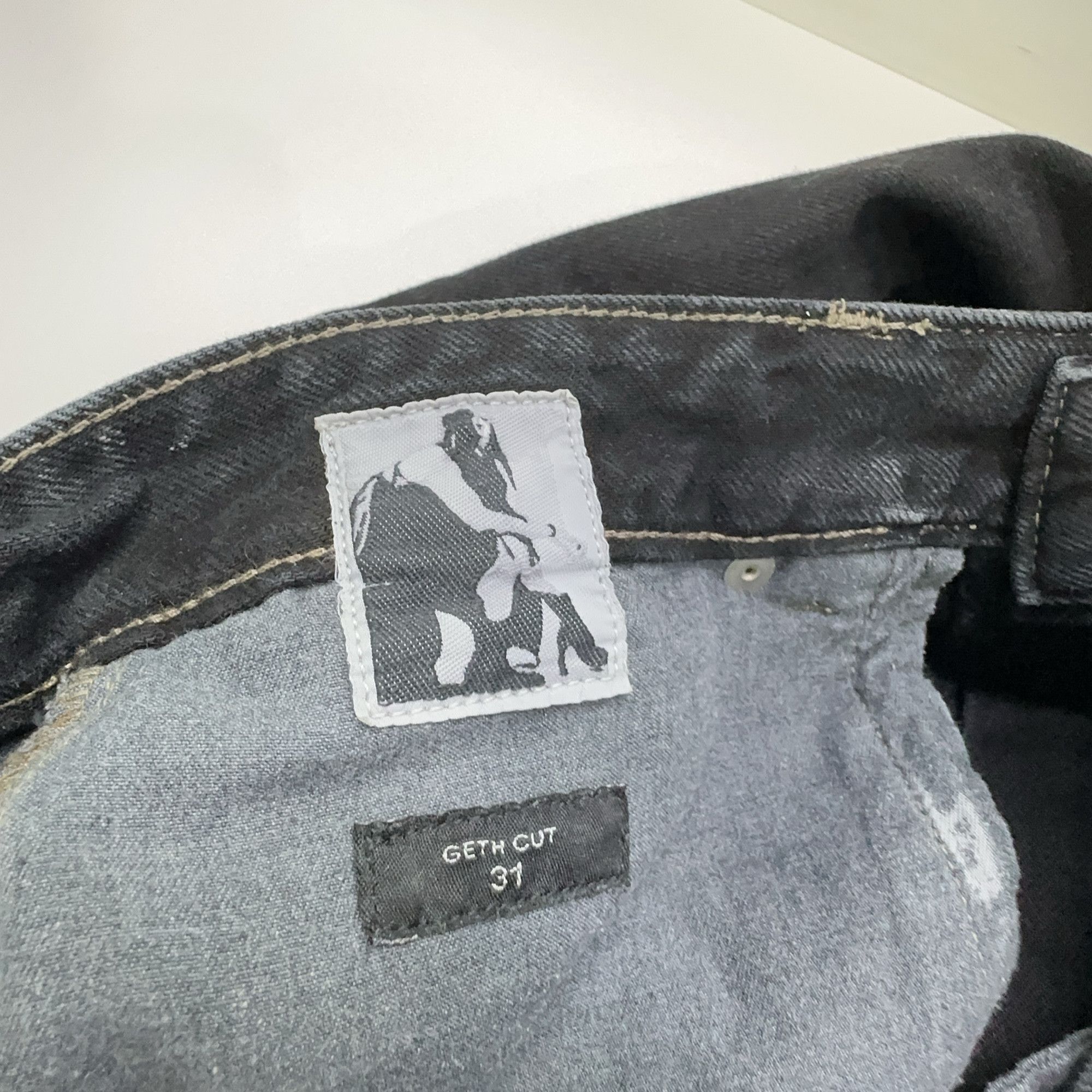 Rick Owens Drkshdw Rick Owens DRKSHDW Geth Cut Bleached Jeans 31 Size US 31 - 4 Thumbnail