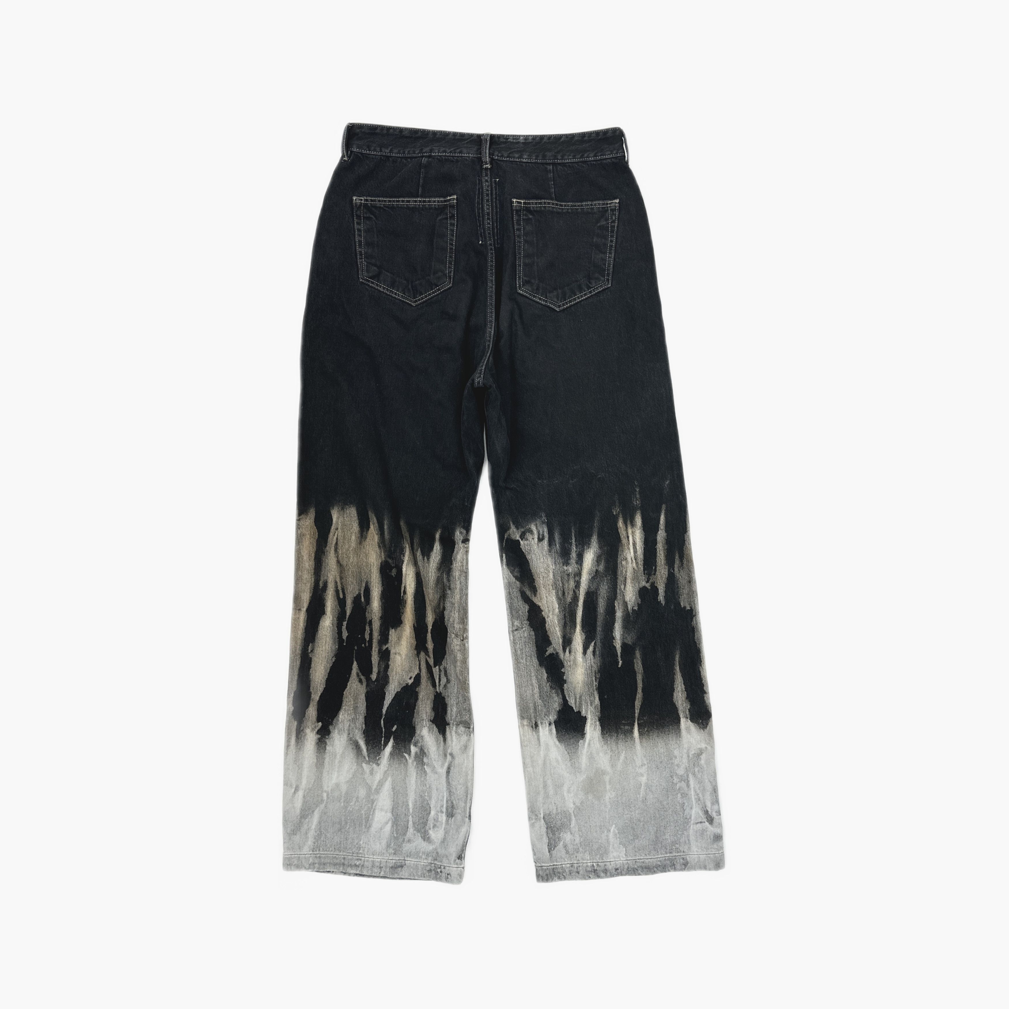 Rick Owens Drkshdw Rick Owens DRKSHDW Geth Cut Bleached Jeans 31 Size US 31 - 2 Thumbnail