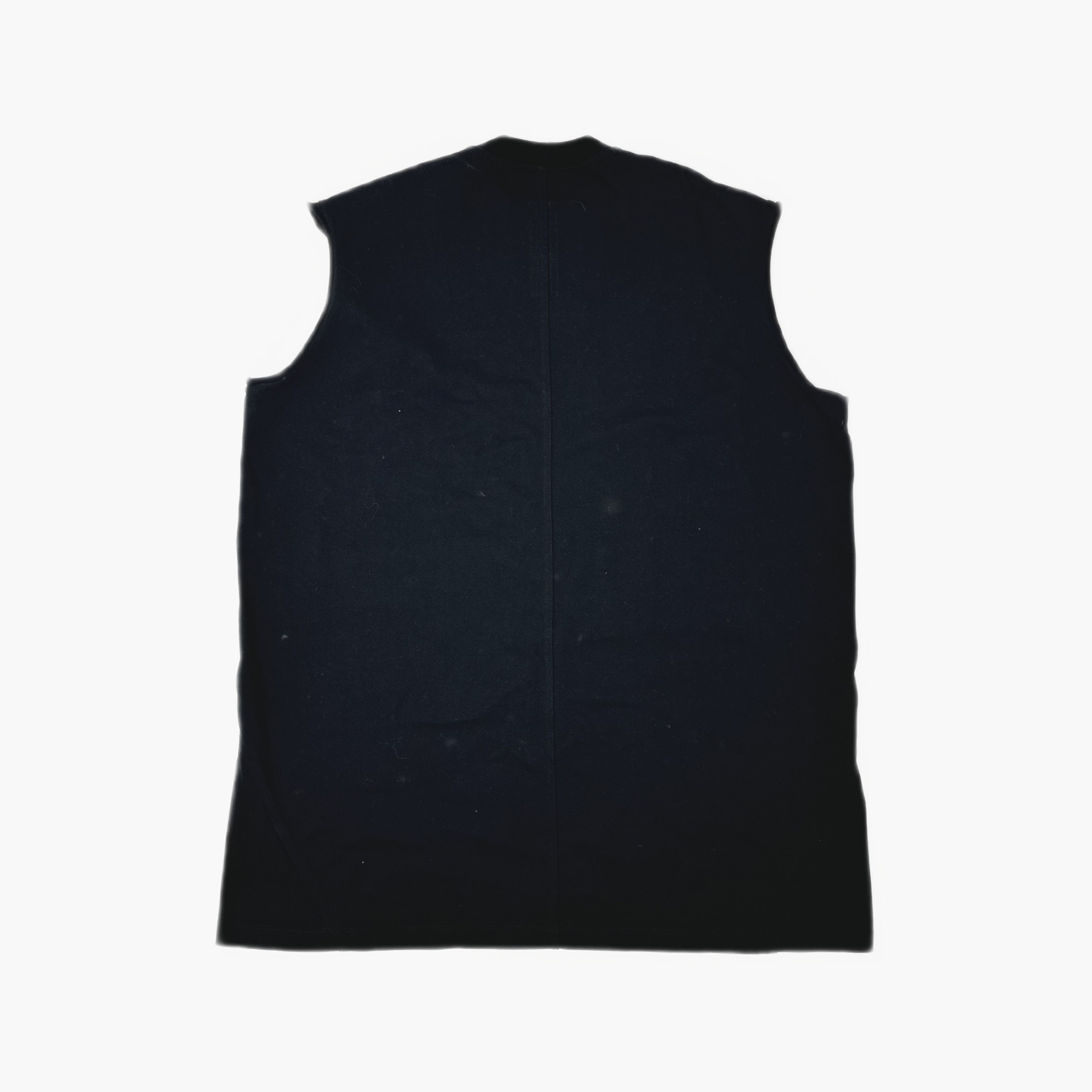 Rick Owens Rick Owens Black Cotton Sleeveless T-Shirt XL Size US XL / EU 56 / 4 - 2 Thumbnail