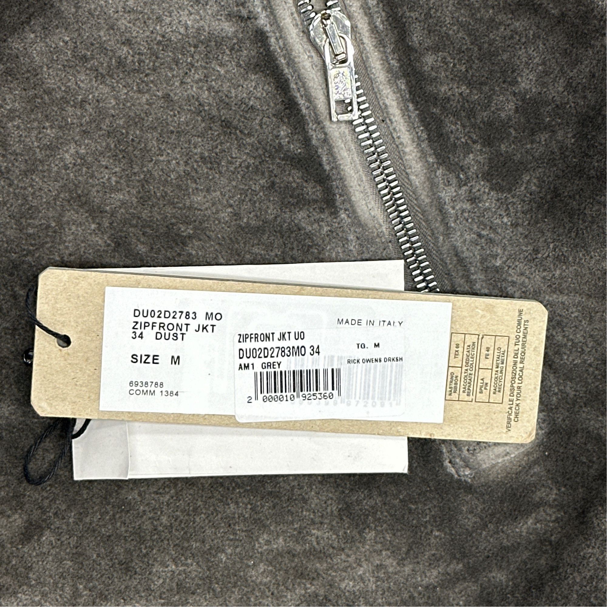 Rick Owens Drkshdw Rick Owens DRKSHDW Dust Zip-front Jacket Size M Size US M / EU 48-50 / 2 - 2 Thumbnail